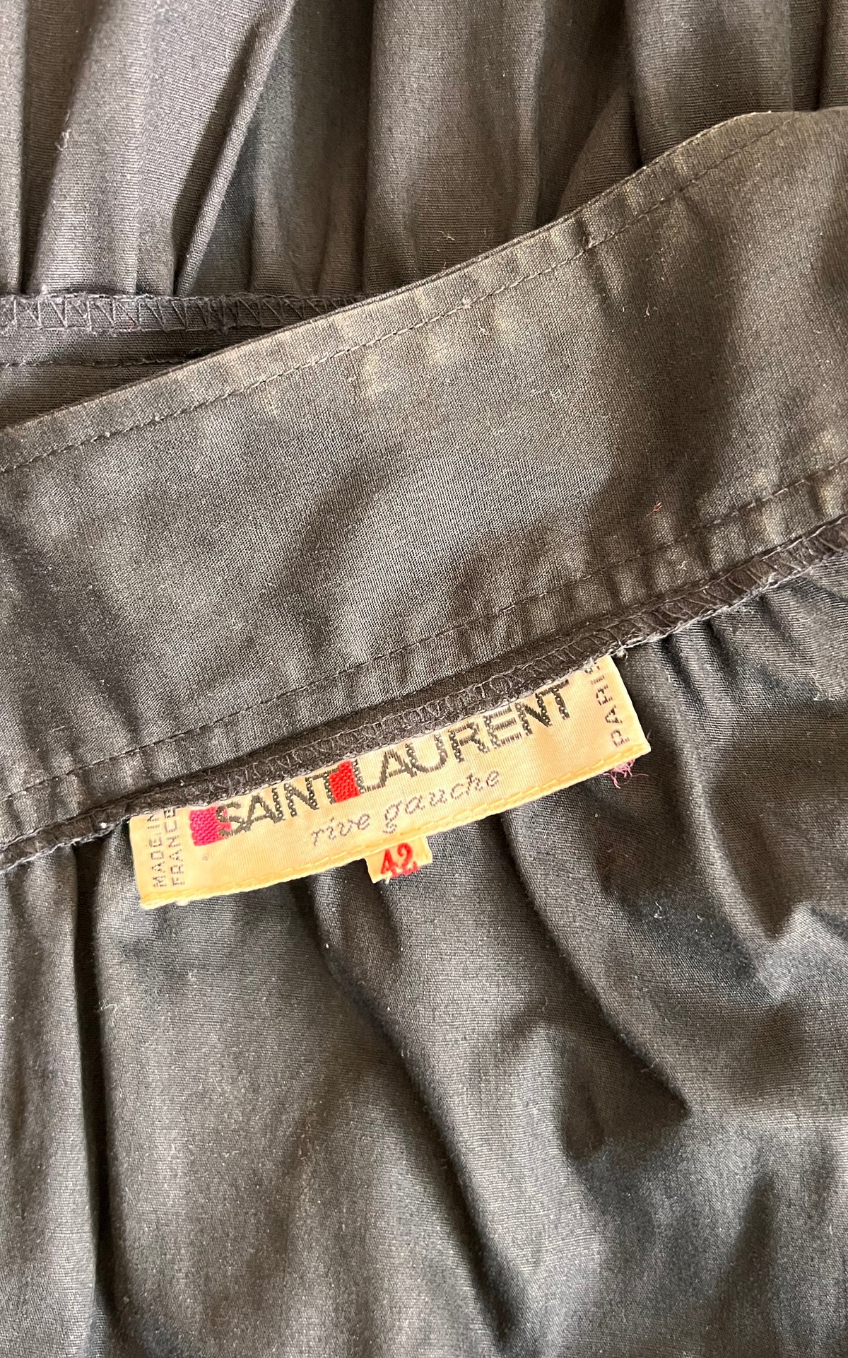 Vintage Yves Saint Laurent Cotton Peasant Dress