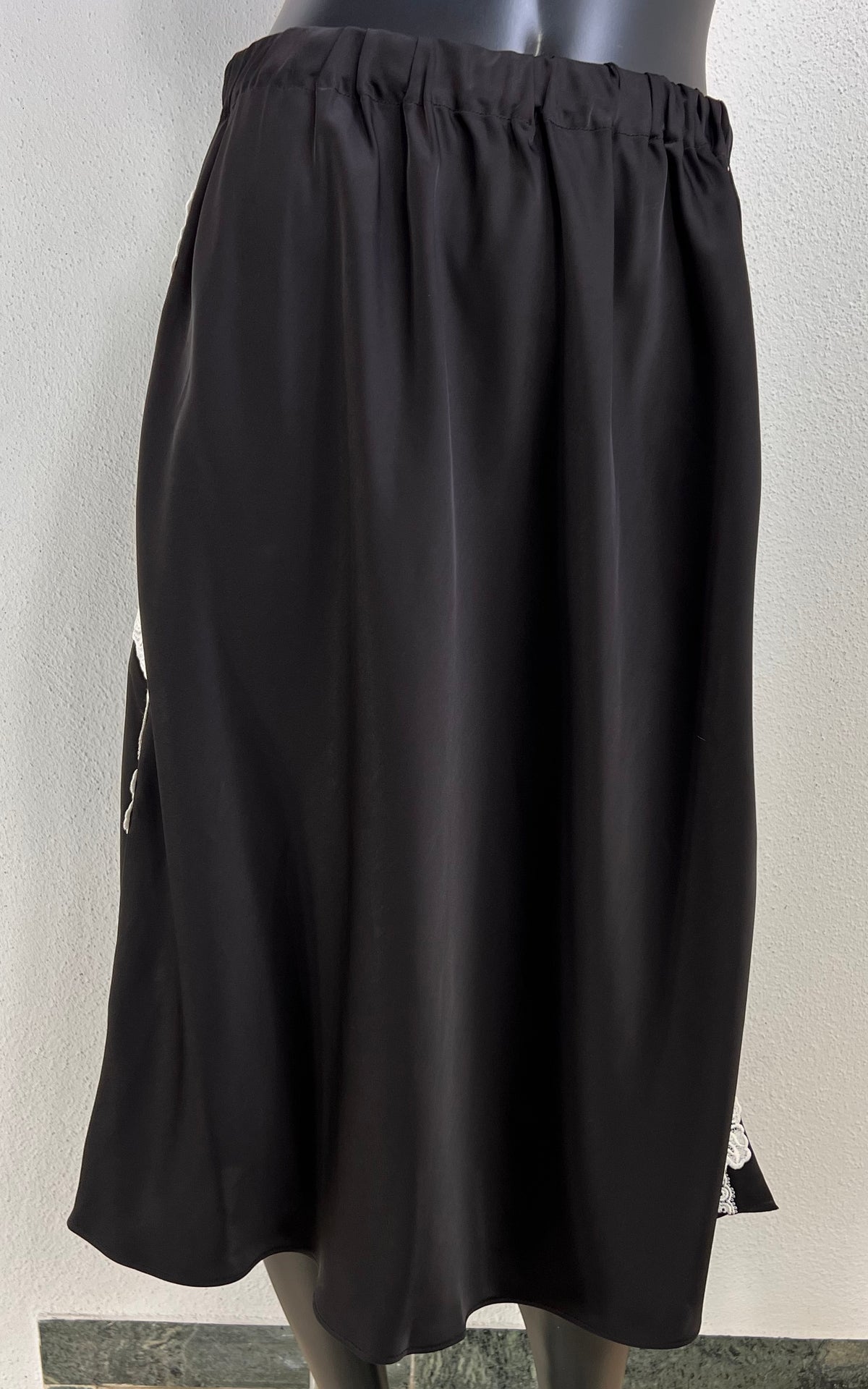 Jil Sander Lace Satin Lingerie Skirt SS2025