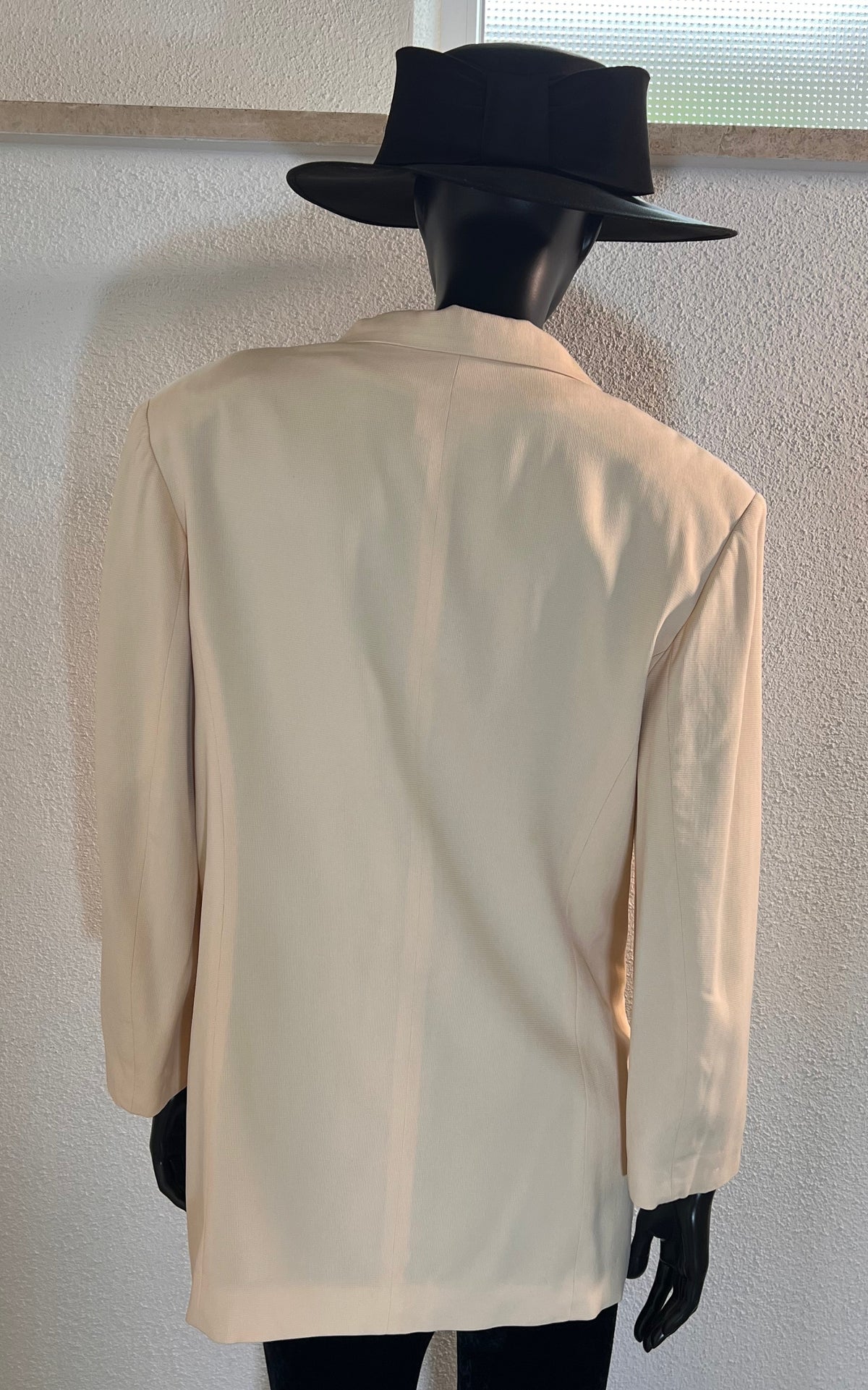 Vintage Apricot Silk Blazer