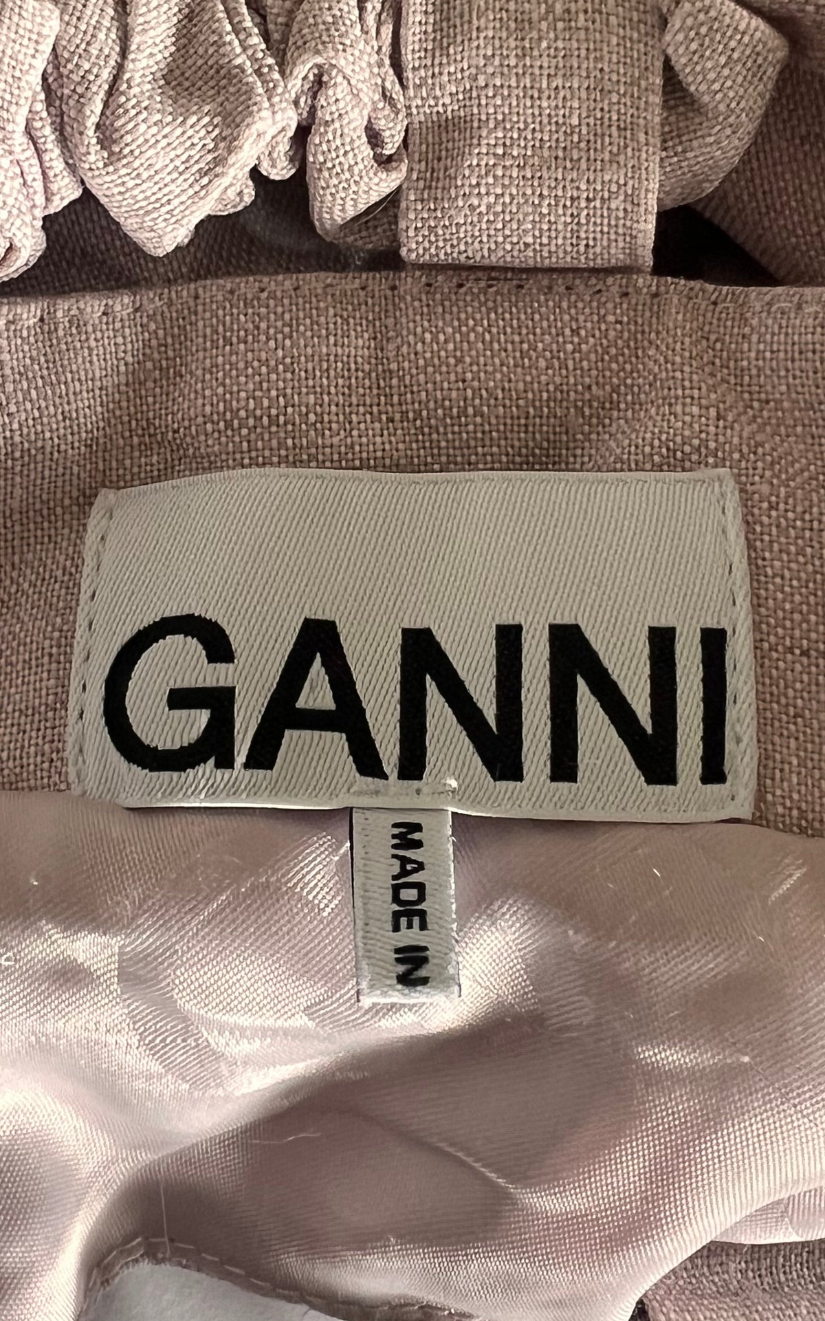Ganni Hemp Cut Out Top