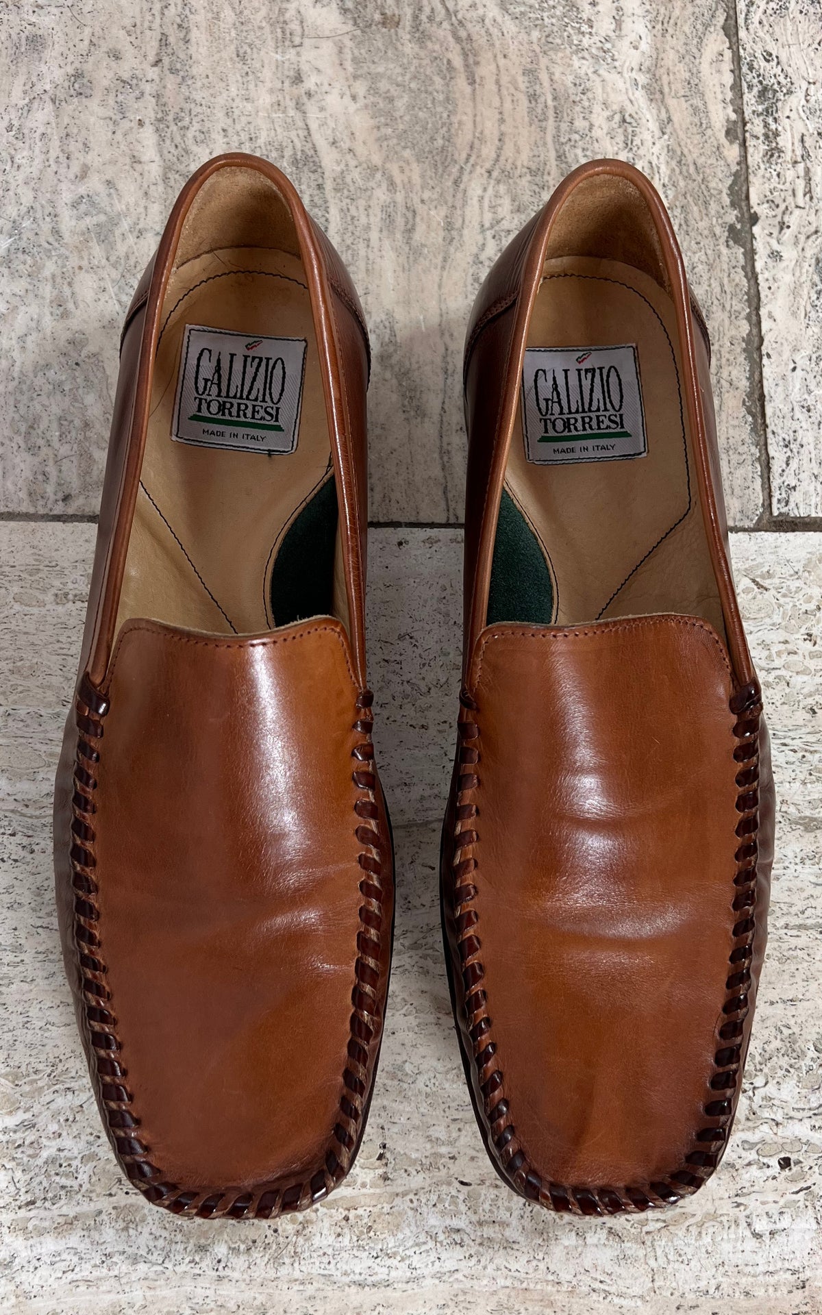 Vintage Galizio Torresi Leather Loafers 44,5