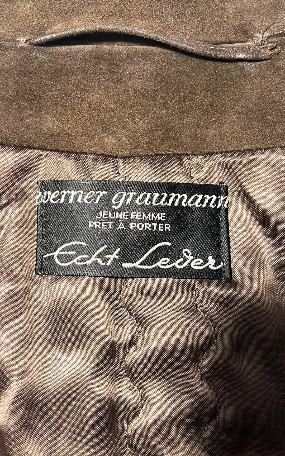 Vintage Werner Graumann Suede Coat