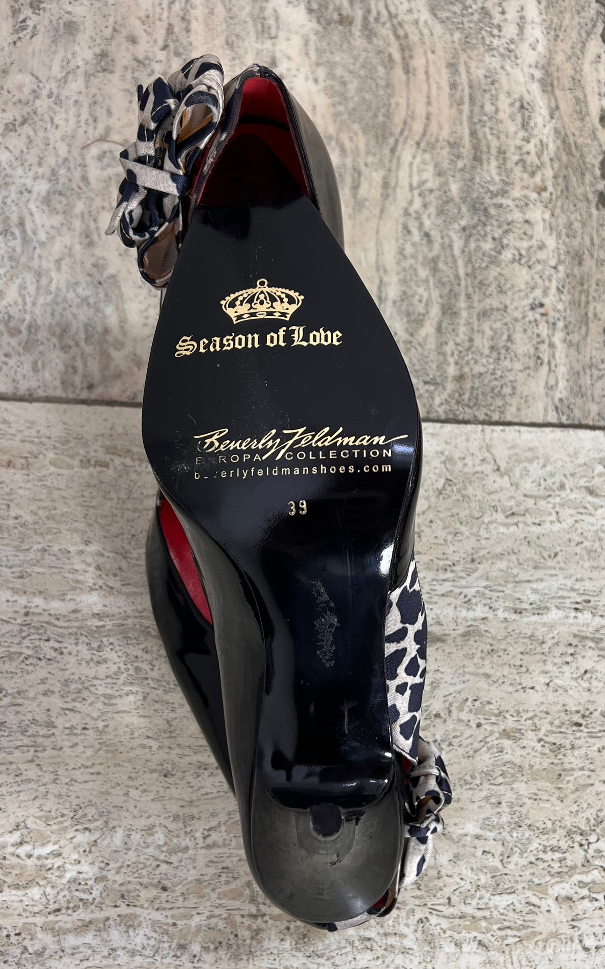 Vintage Beverly Feldmann Patent Leather High Heels 39/38