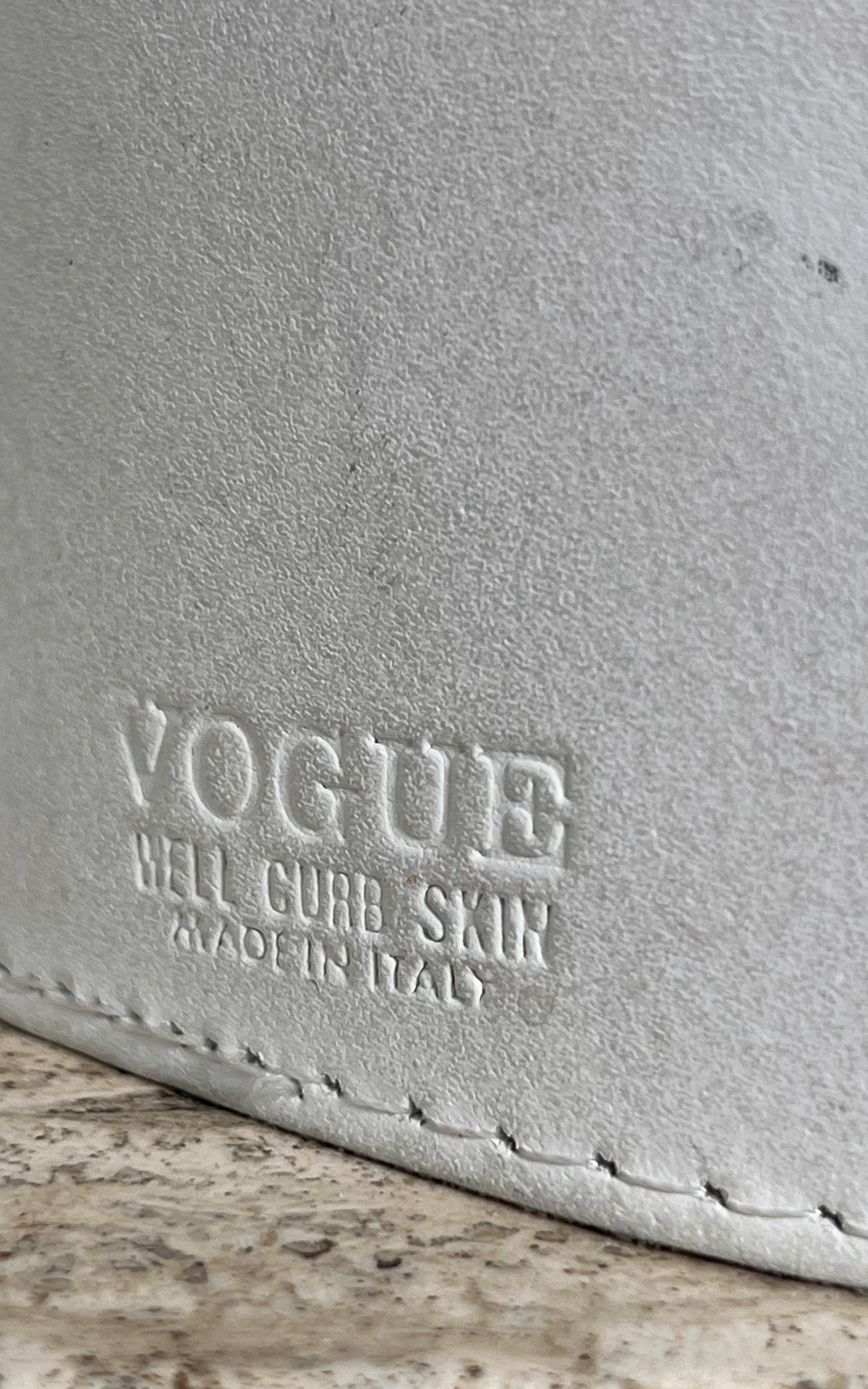 Vintage 80s Vogue Italia Leather Belt