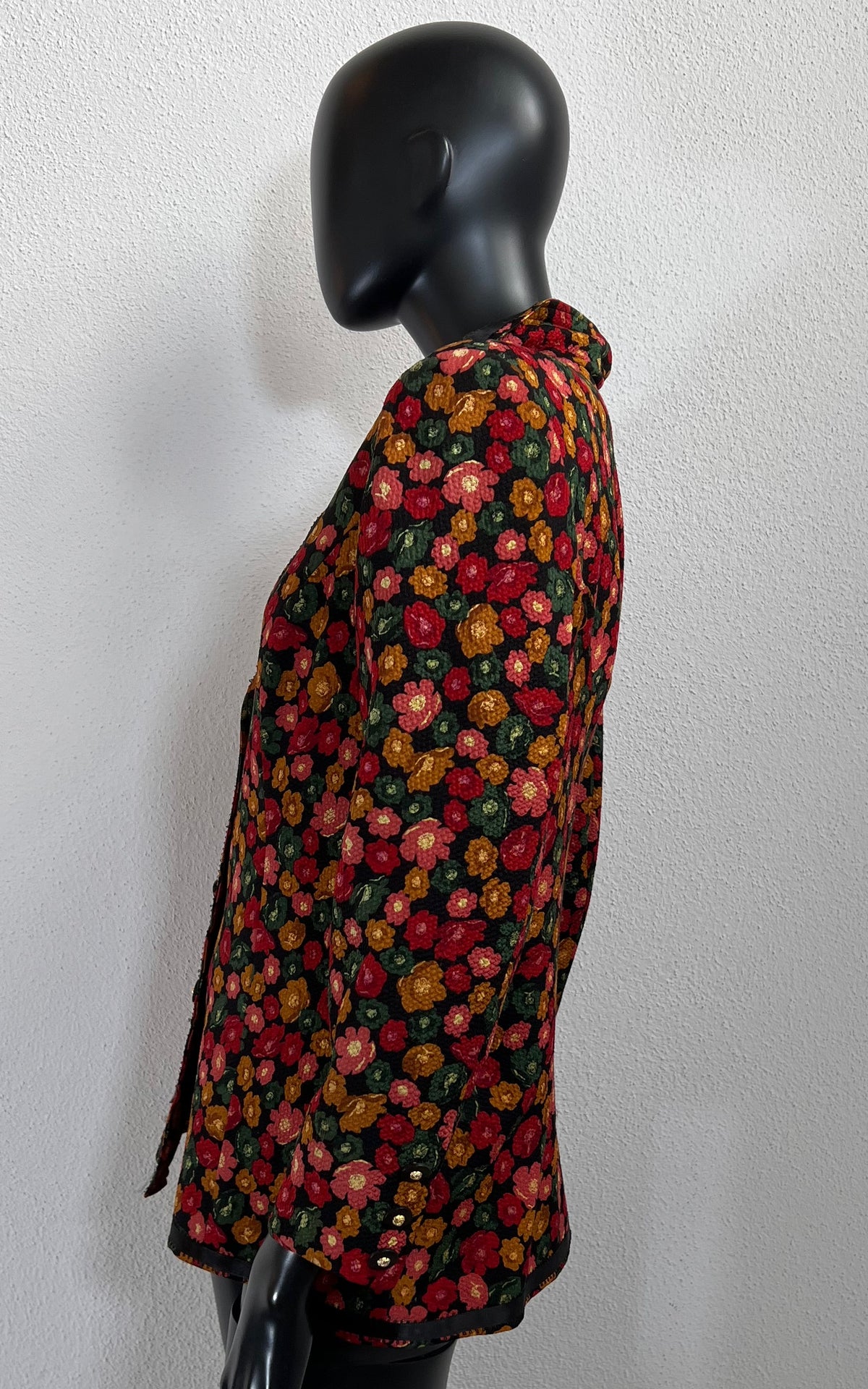 Vintage Flower Silk Blazer