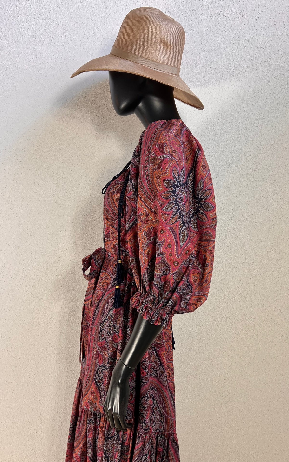 Vintage 70s Yves Saint Laurent Tassel Dress Russian Doll Collection