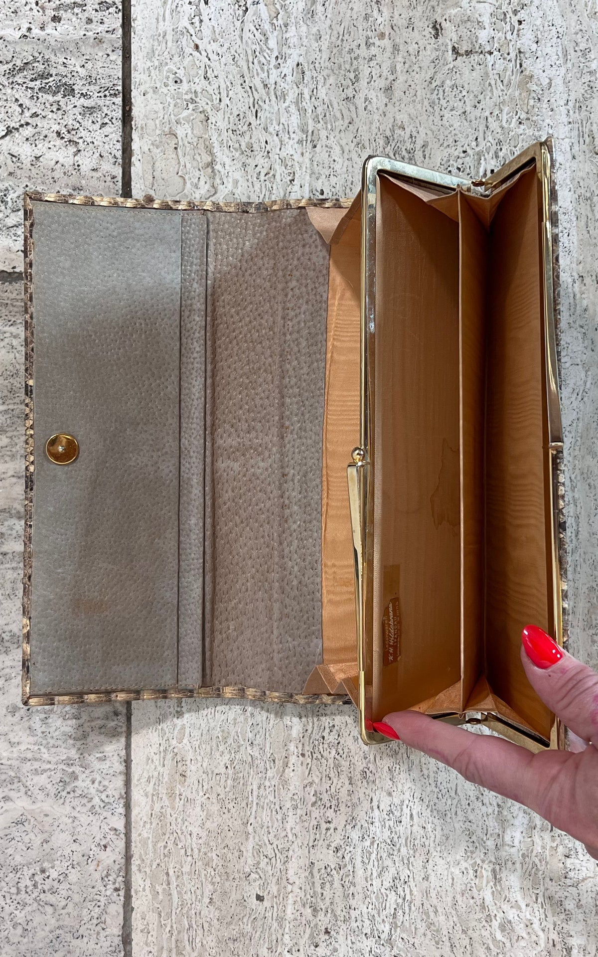 Vintage Python Skin Wallet