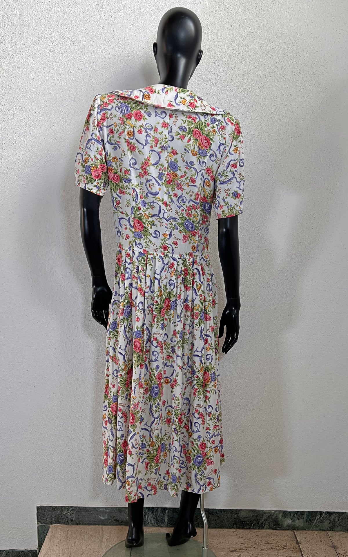 Vintage 90s Big Collar Dress