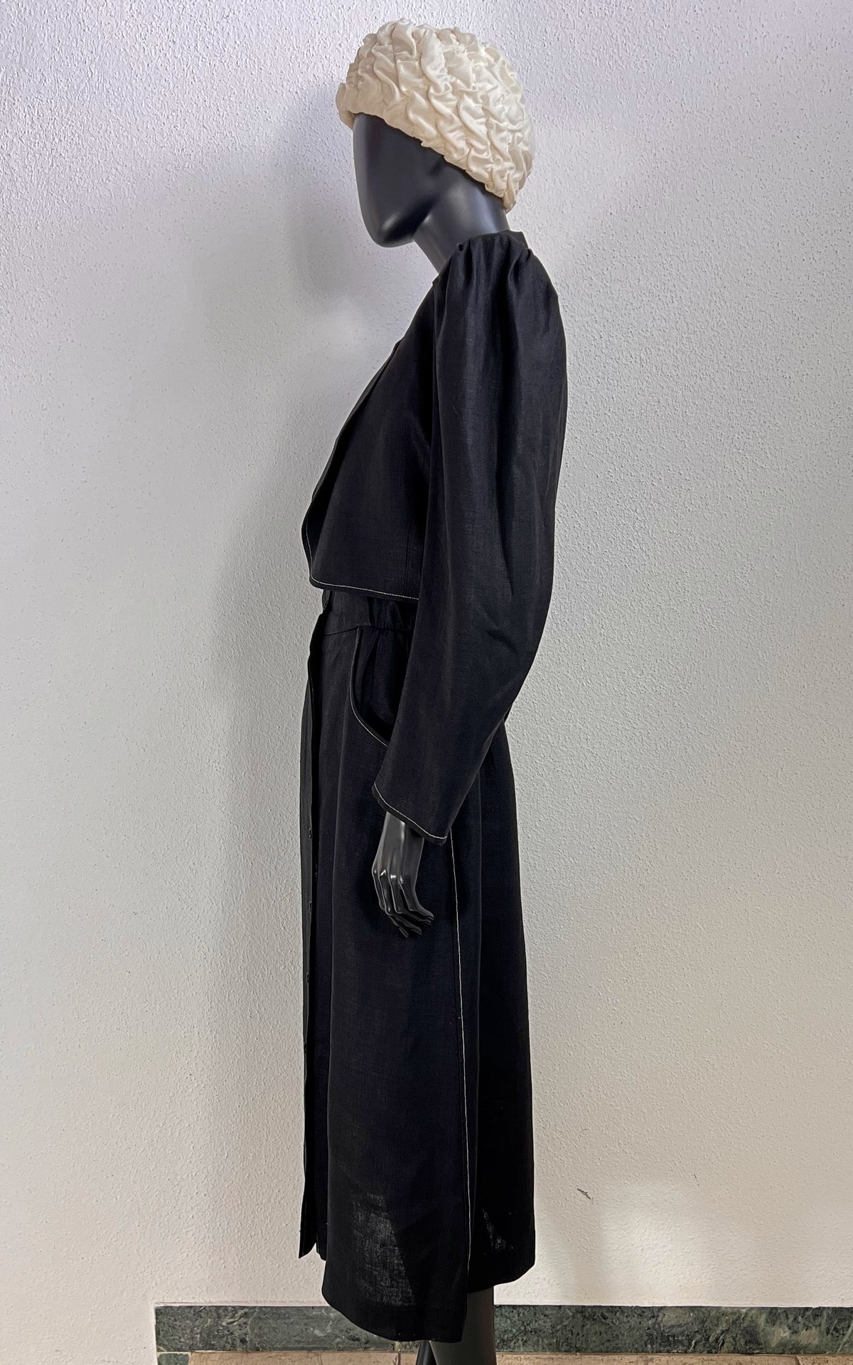 Vintage 80s Yves Saint Laurent Linen Costume