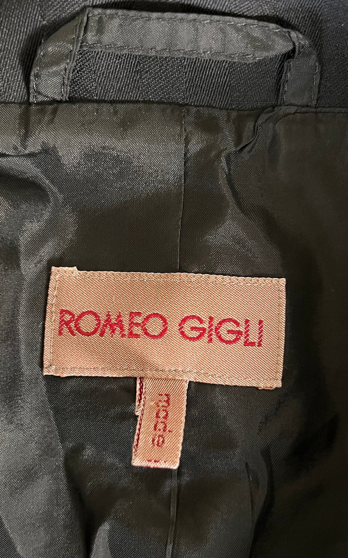 Vintage Romeo Gigli High Collar Coat