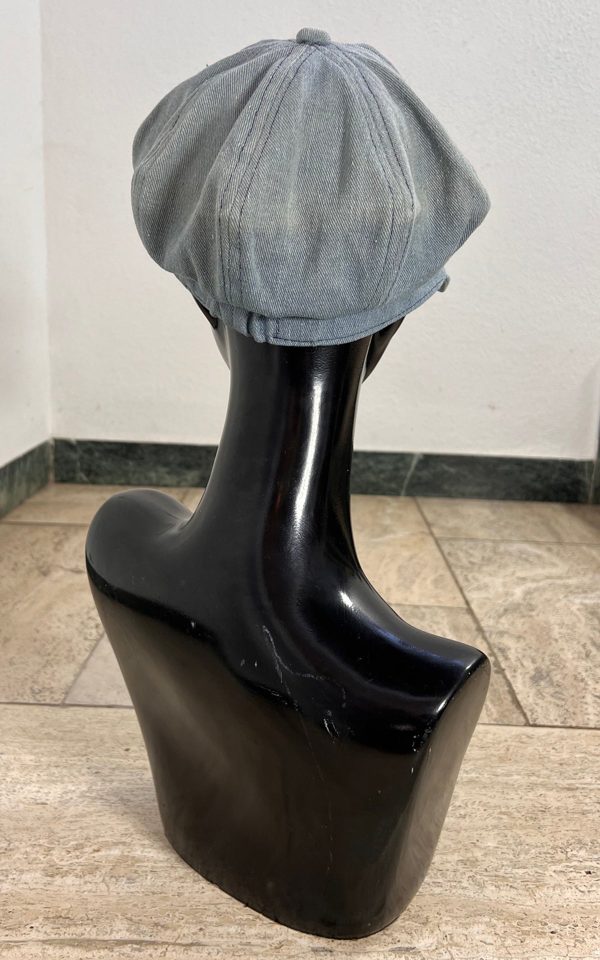 Vintage Light Denim Baker Boy Hat