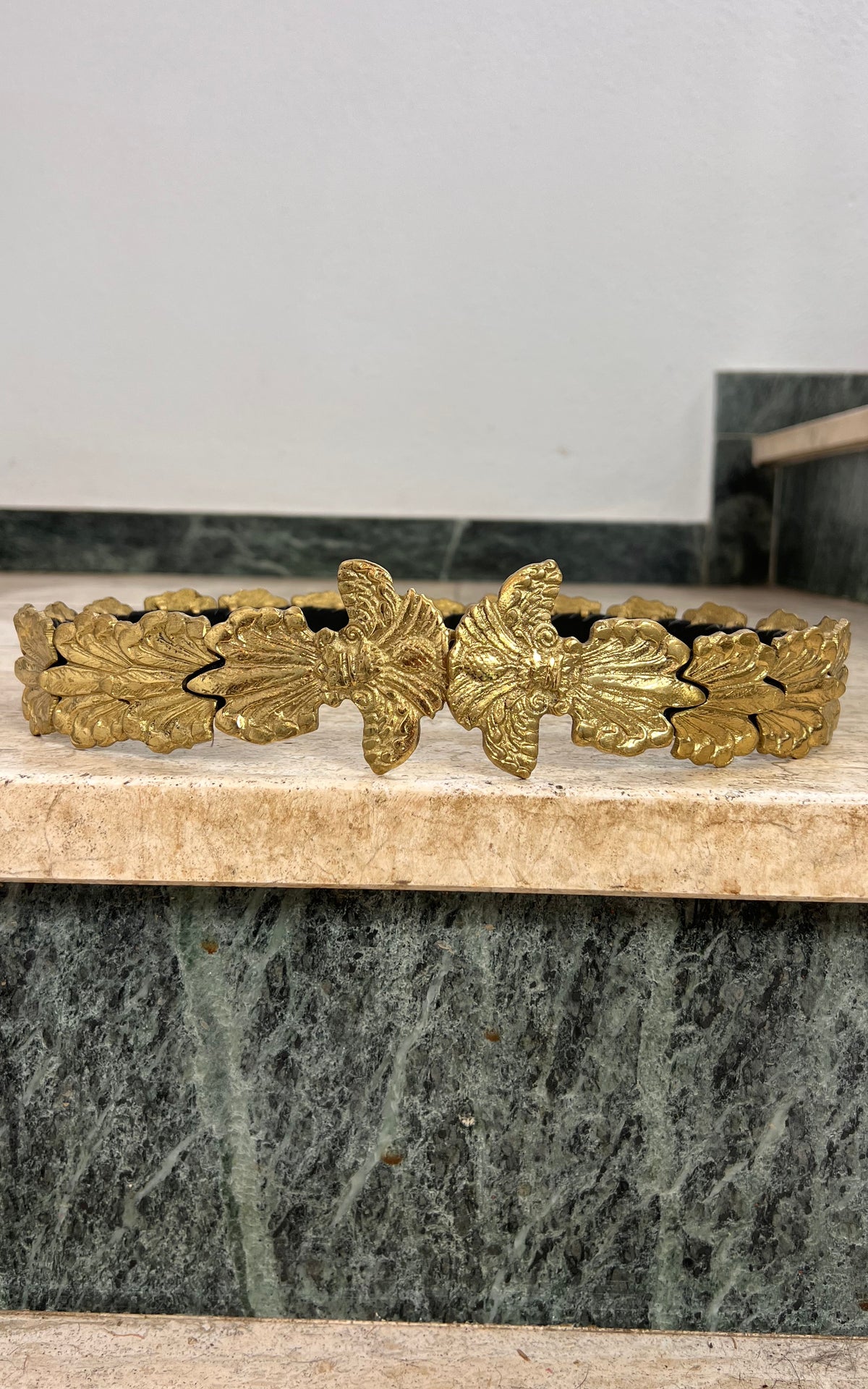 Antique Baroque Orient Metal Leaf Belt
