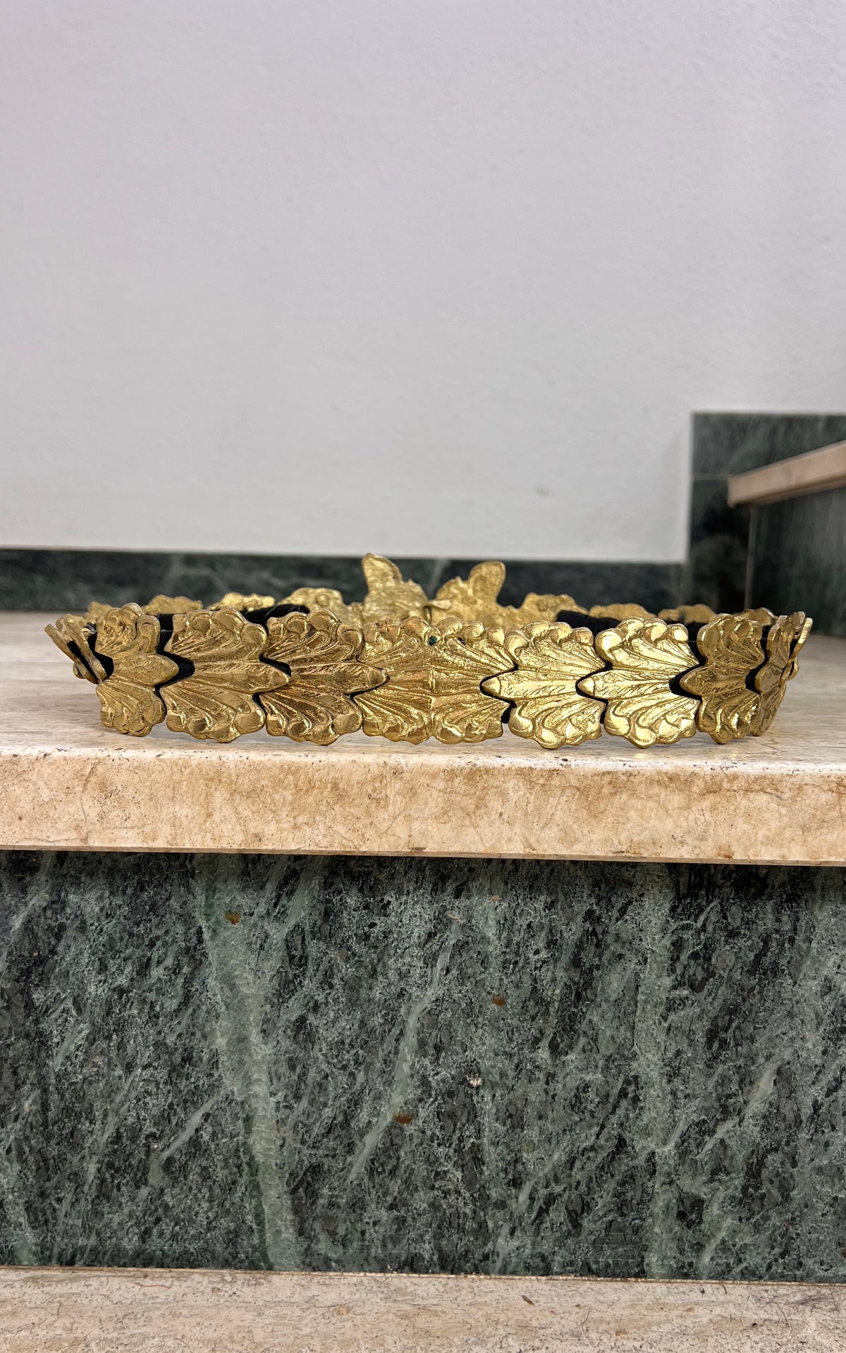 Antique Baroque Orient Metal Leaf Belt