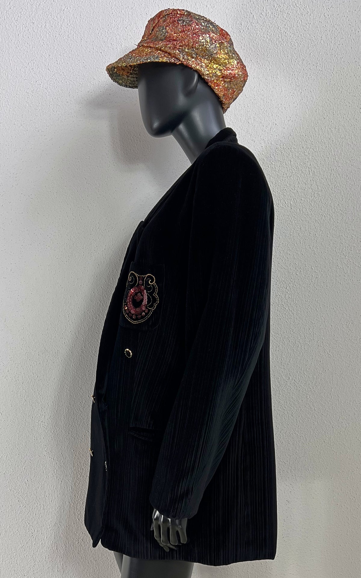 Vintage Black Velvet Blazer