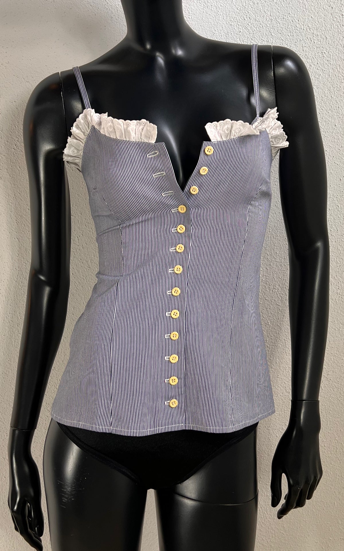 Vintage Romantic Stripe Top