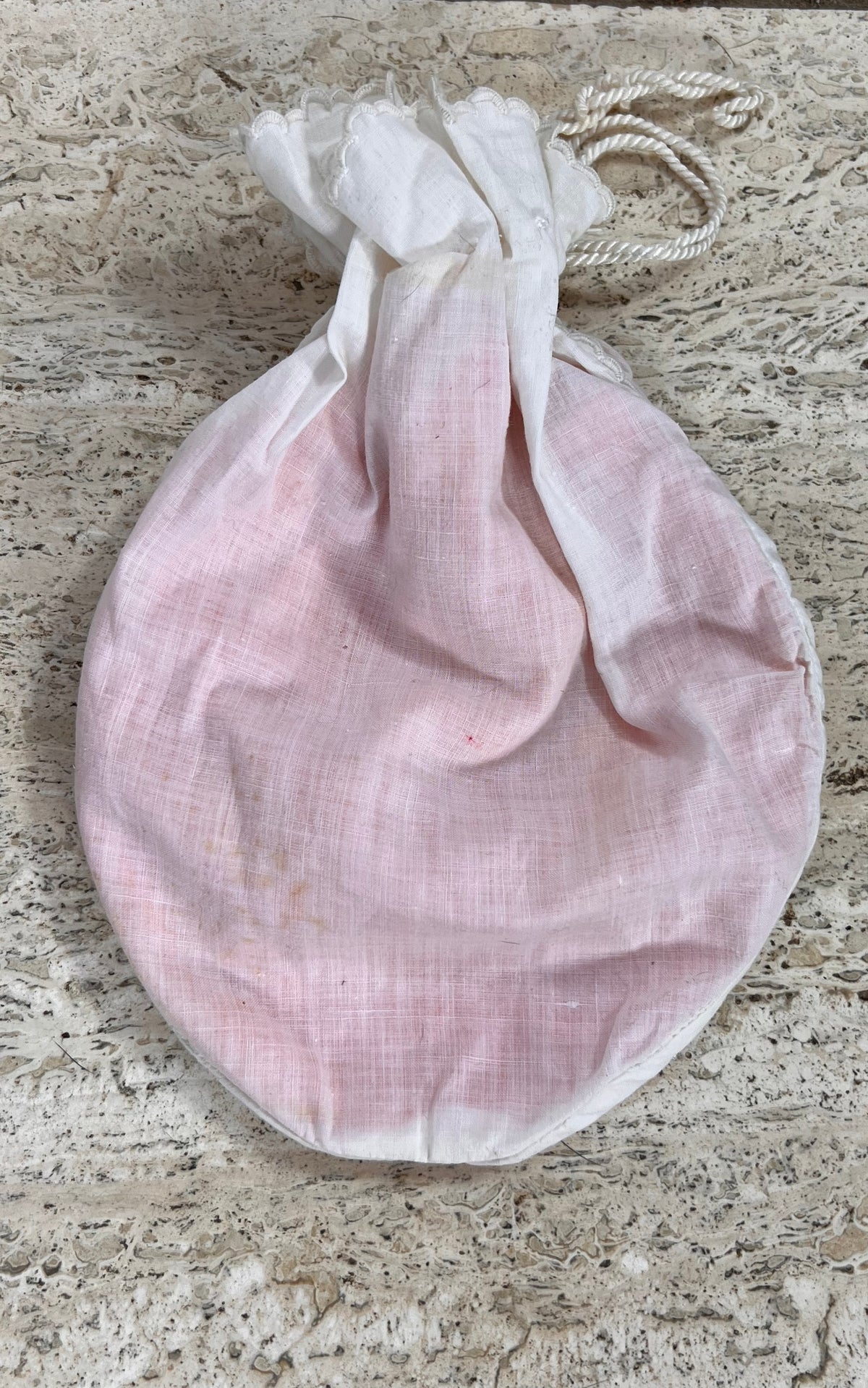 Antique Edwardian Lace Pouch Bag