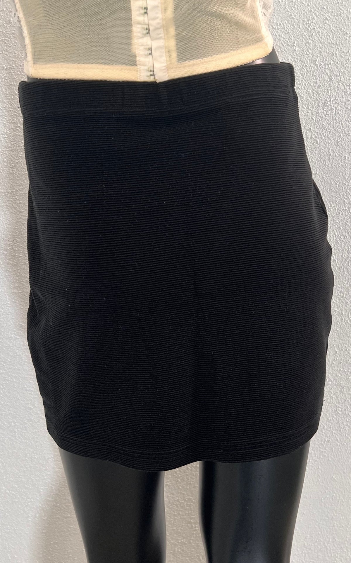 Vintage 90s Rib Miniskirt