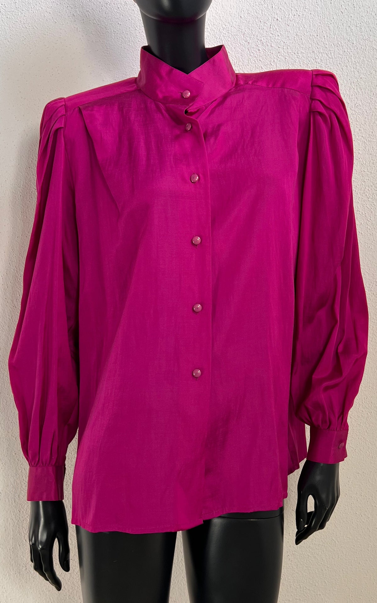 Vintage 80s Deadstock Silk Cotton Blouse
