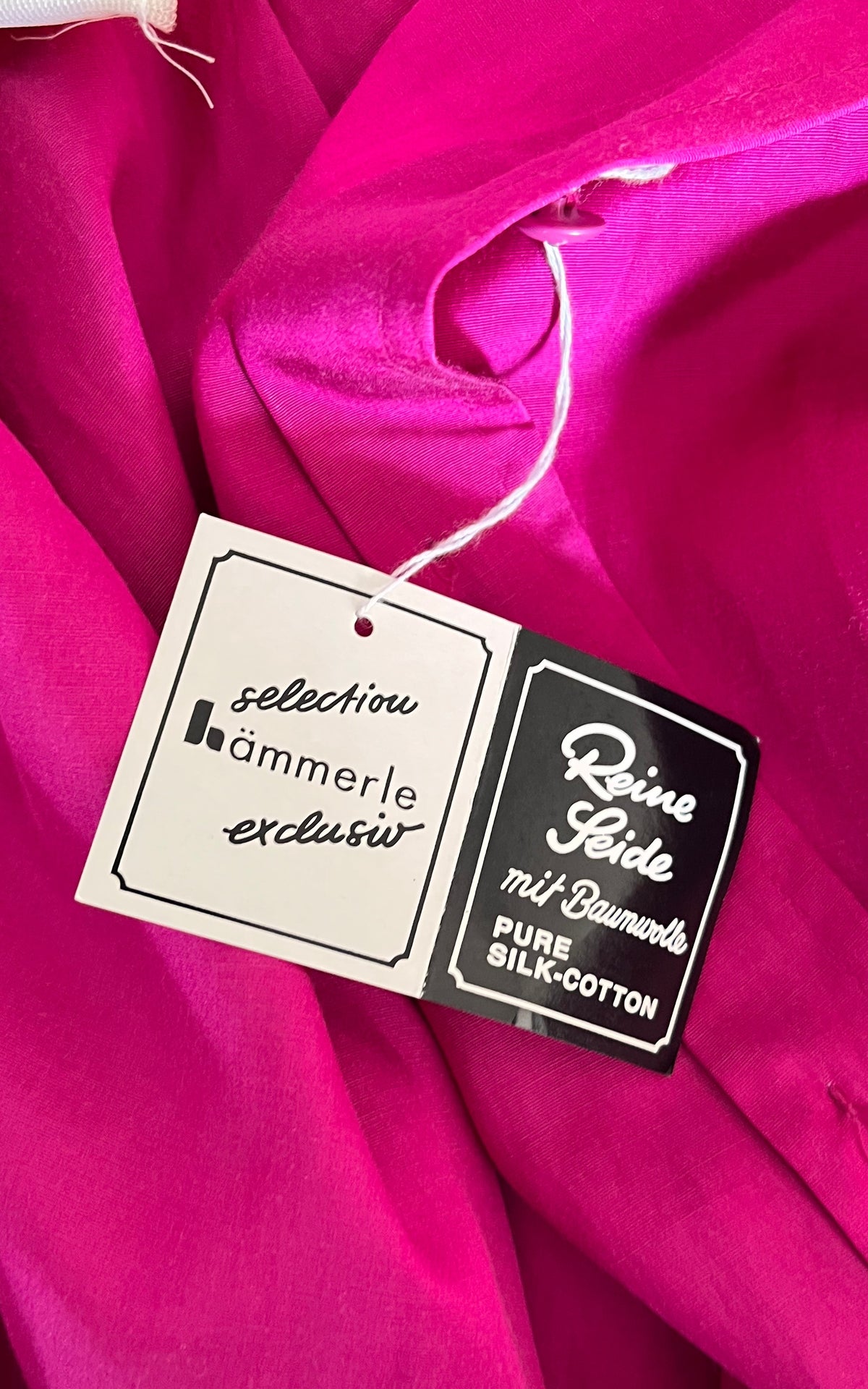 Vintage 80s Deadstock Silk Cotton Blouse