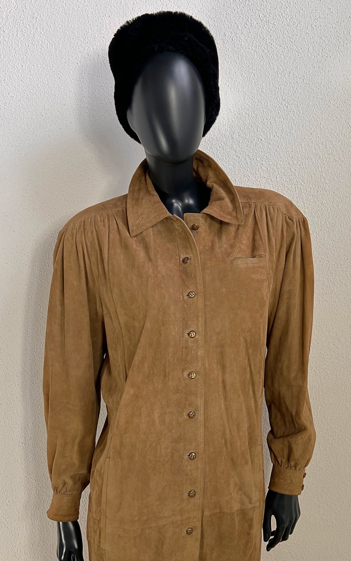 Vintage Suede Leather Dress