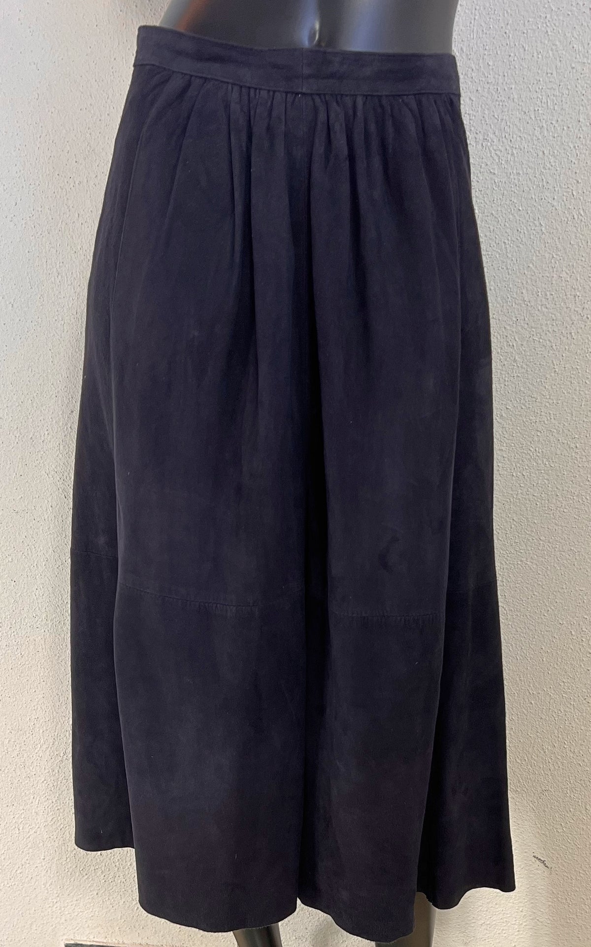 Vintage 70s Darkblue Suede Skirt