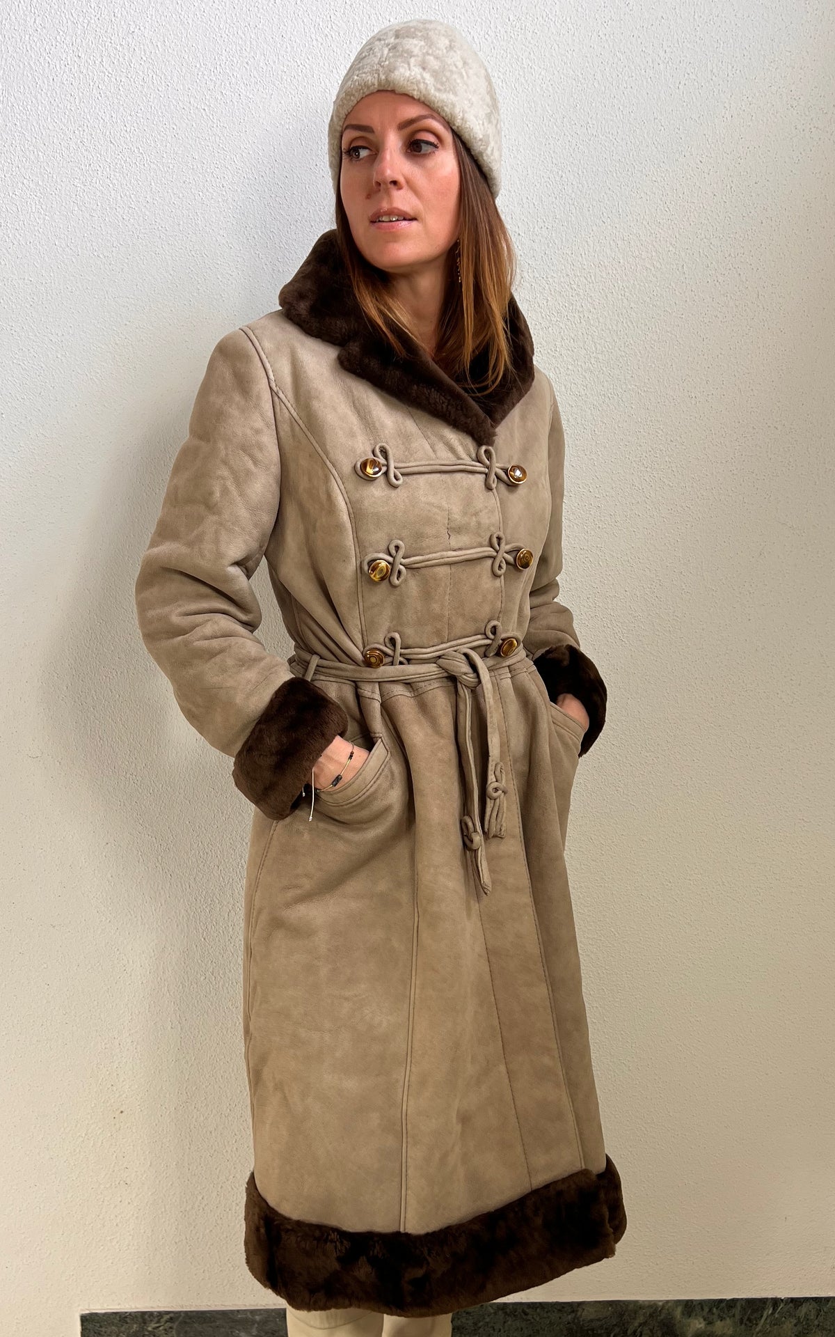 Vintage 1970s Shearling Coat