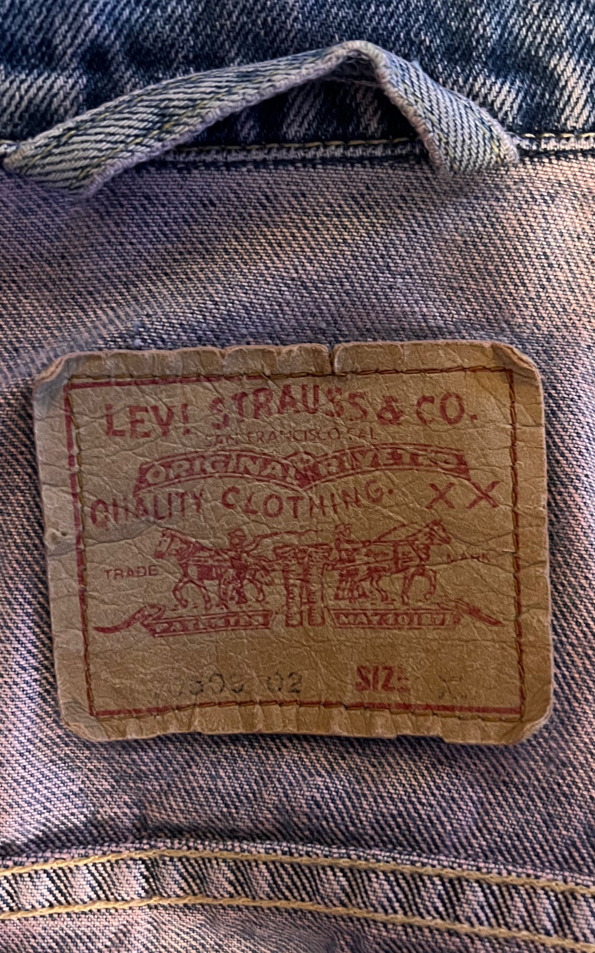 Vintage Cropped Levis Jacket Pink Acid Wash