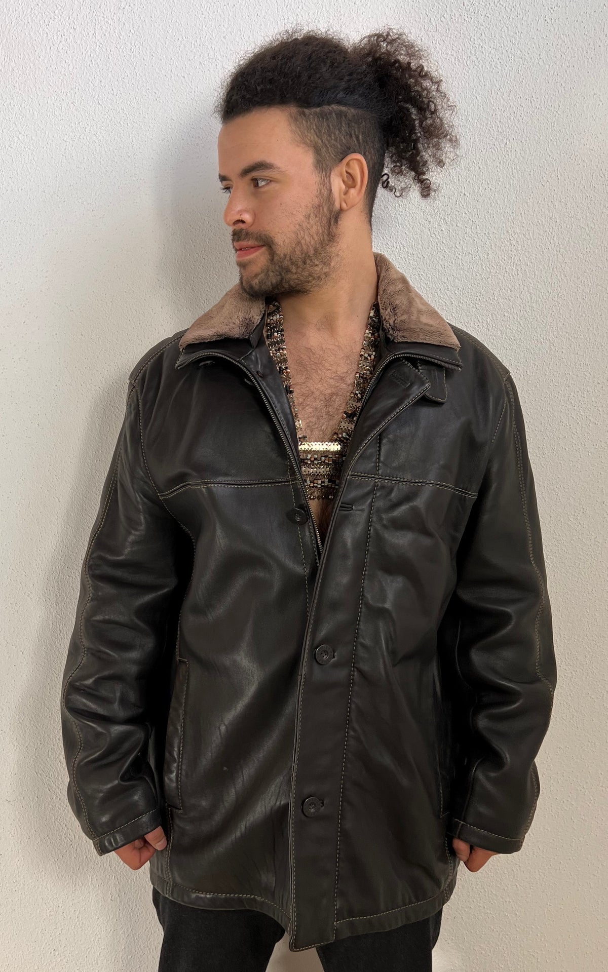 Vintage 90s MENS Werther International Nappa Leatherjacket