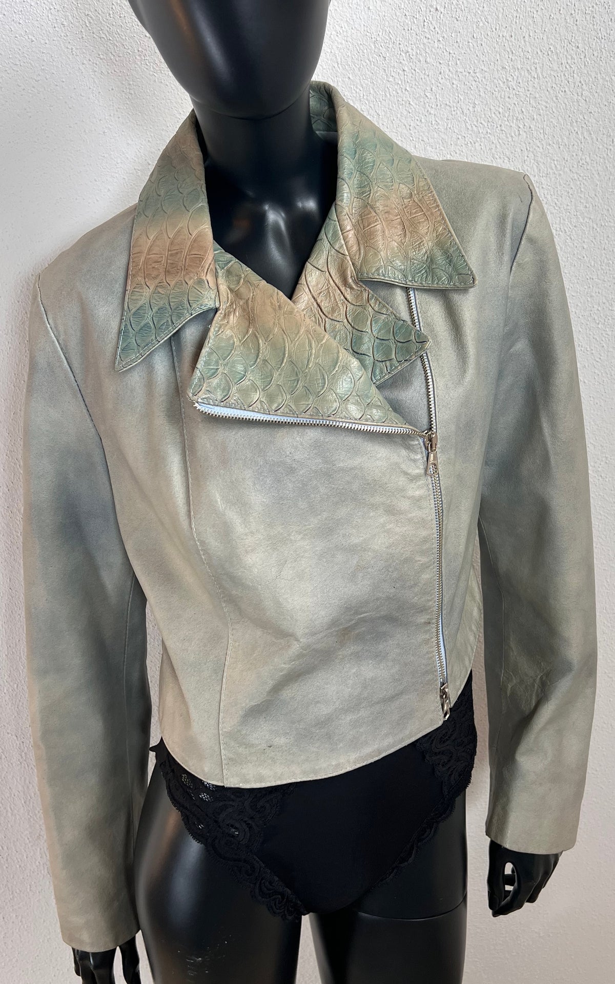 Vintage Engine Y2K Leather Jacket
