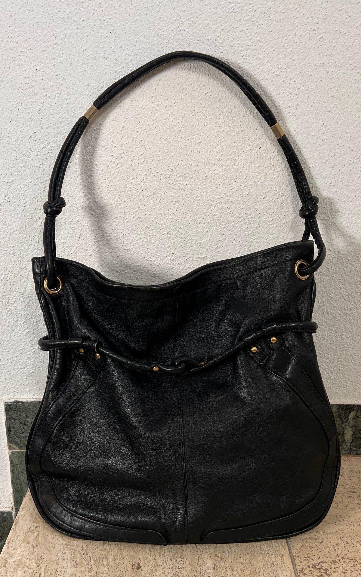 Vintage Leather Pouch Bag