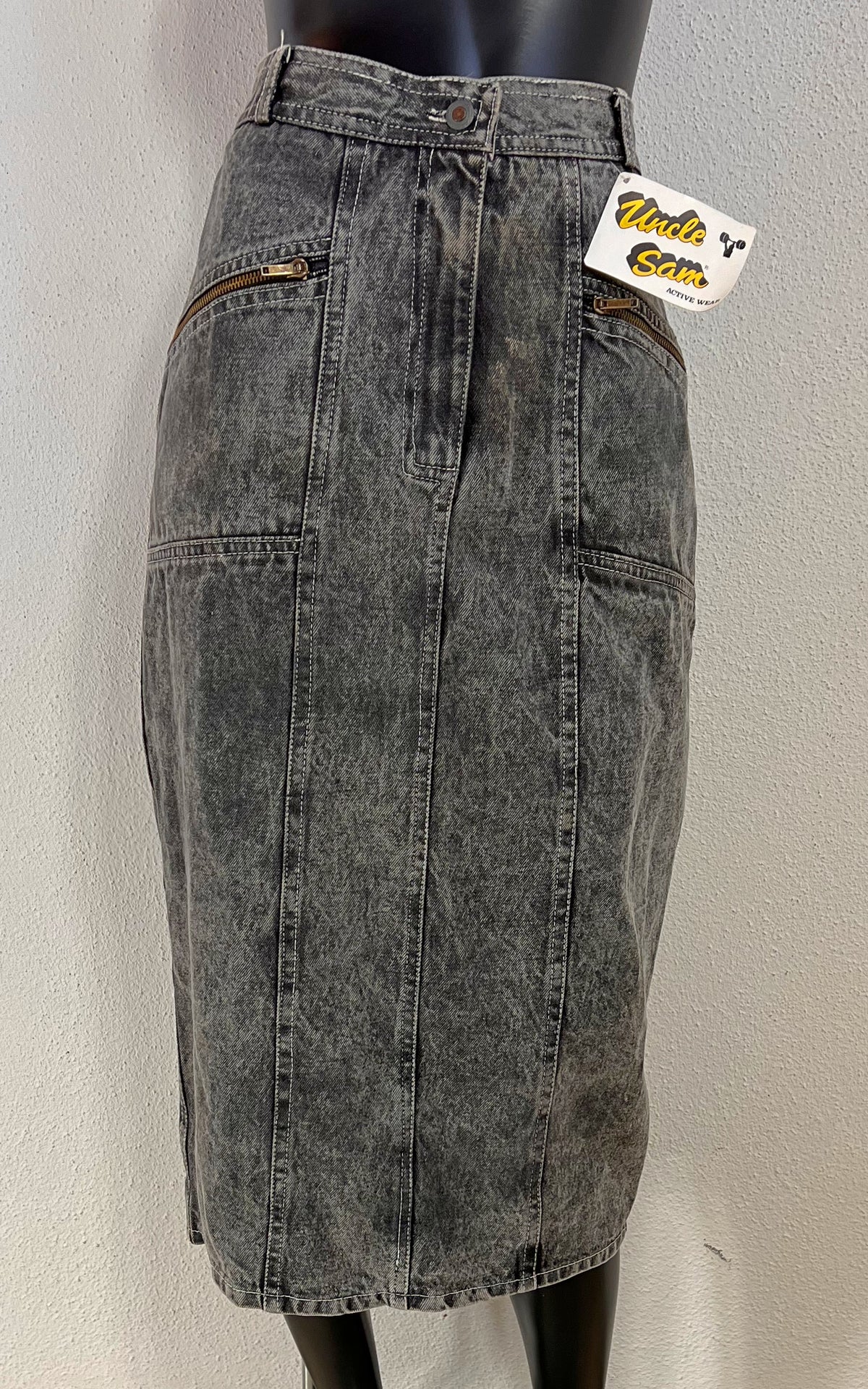 Vintage Uncle Sam Acid Washed Skirt