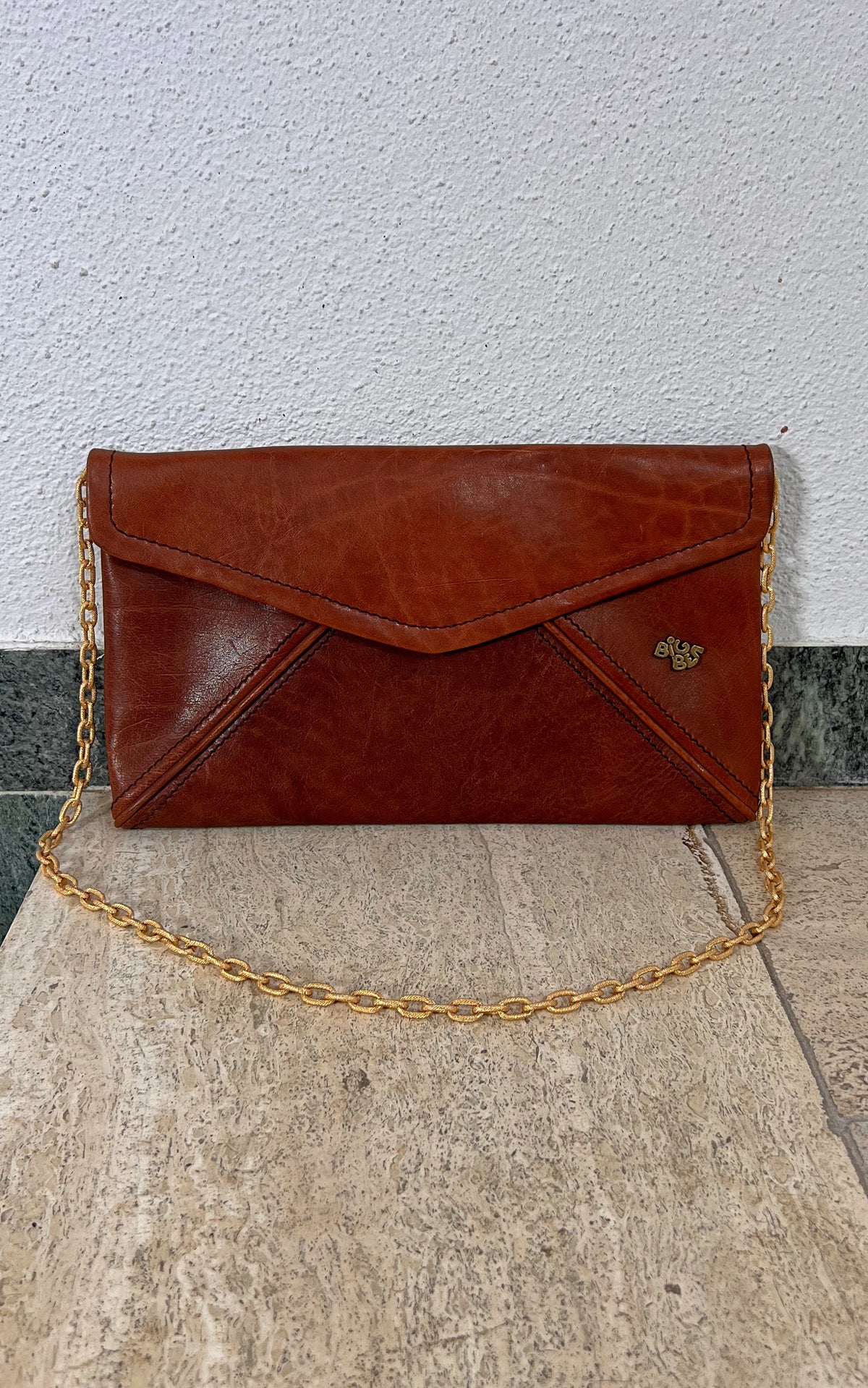 Vintage 70s Big Ben Clutch Bag