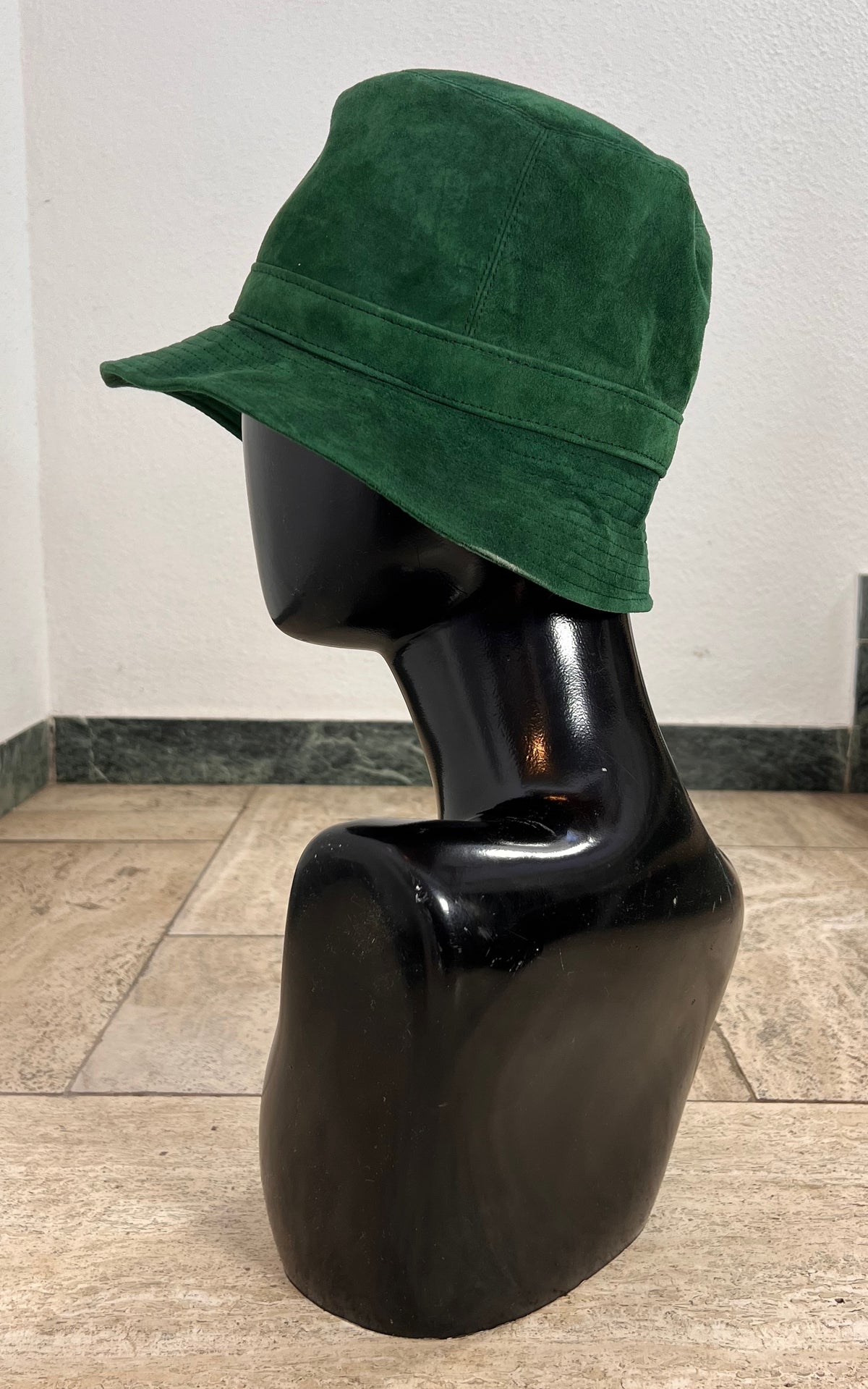 Vintage 70s Suede Bucket Hat