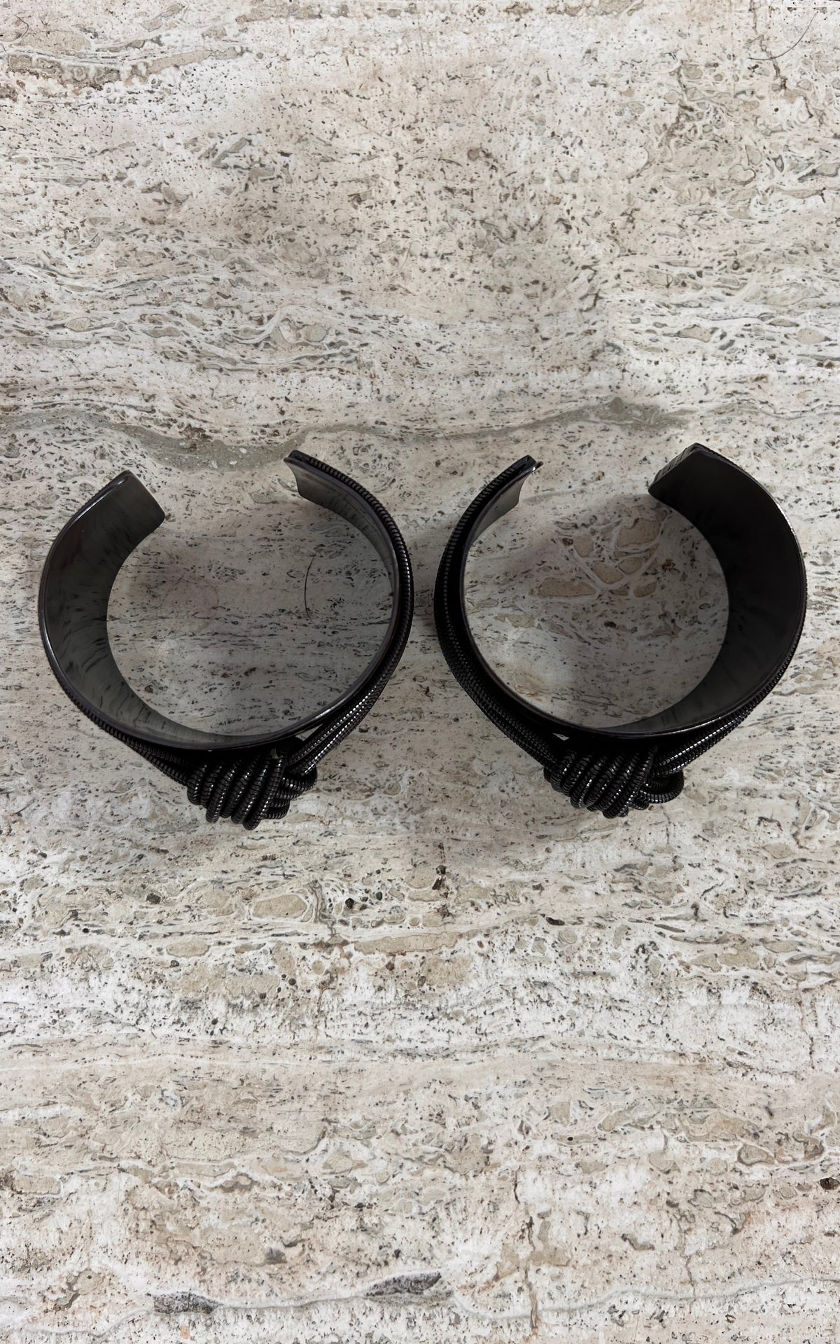Darkbrown Metal Arm Cuff Set