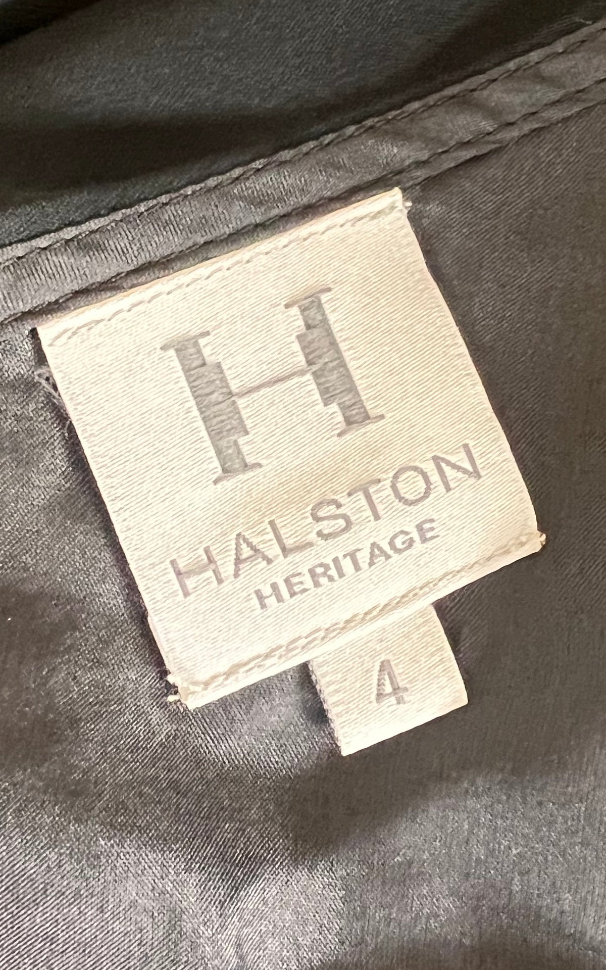 Vintage Halston One Shoulder Silk Dress
