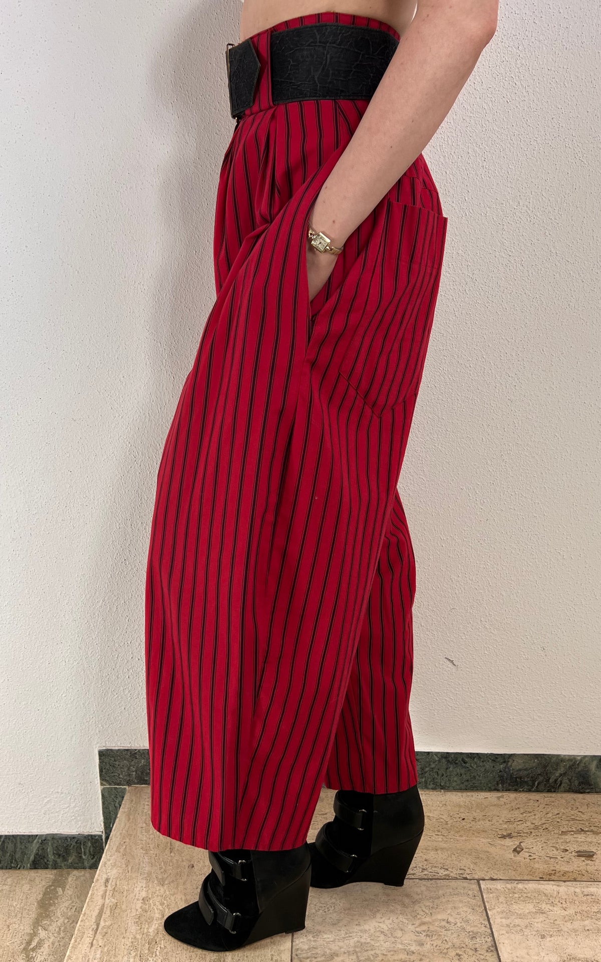 Vintage 90s Striped Highwaist Pants