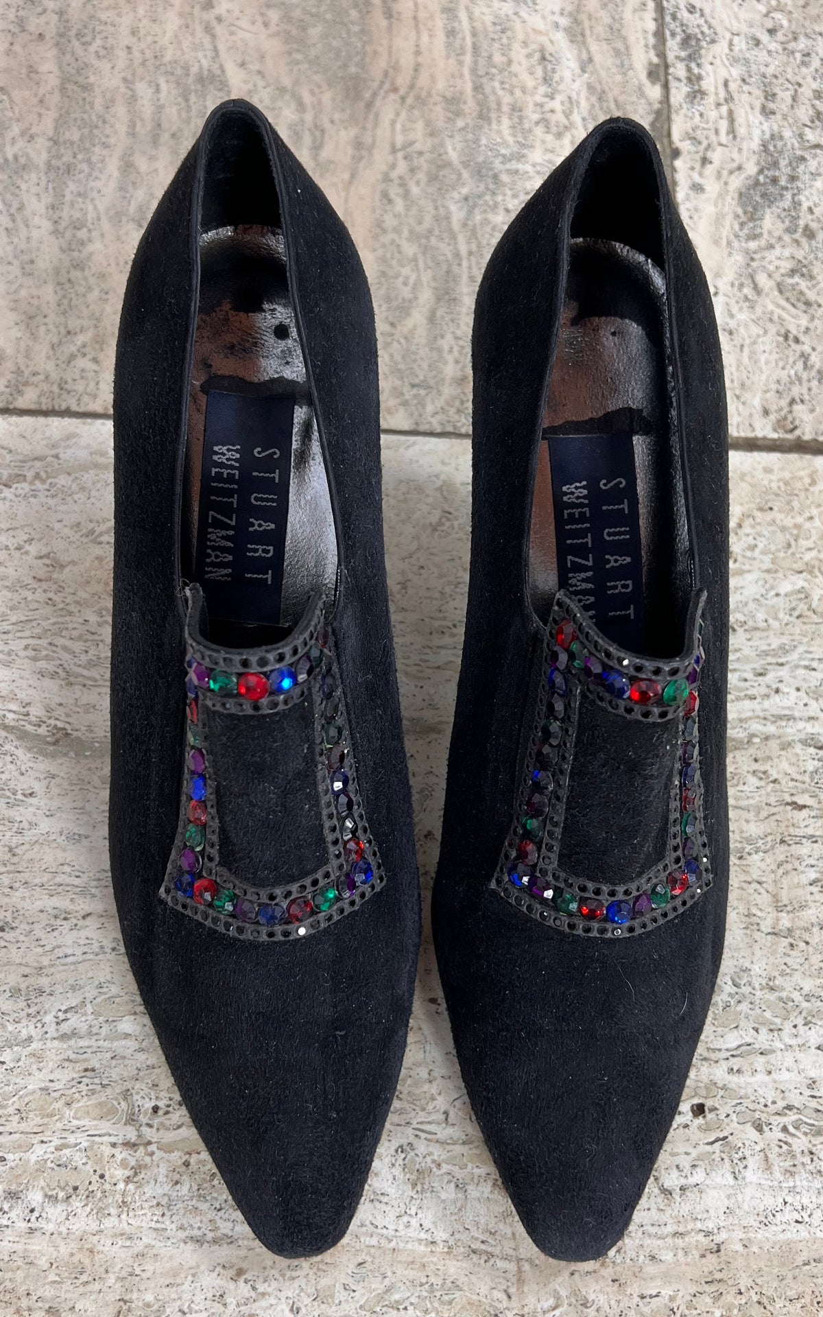 Vintage 80s Stuart Weizmann Slip-On Heel 38