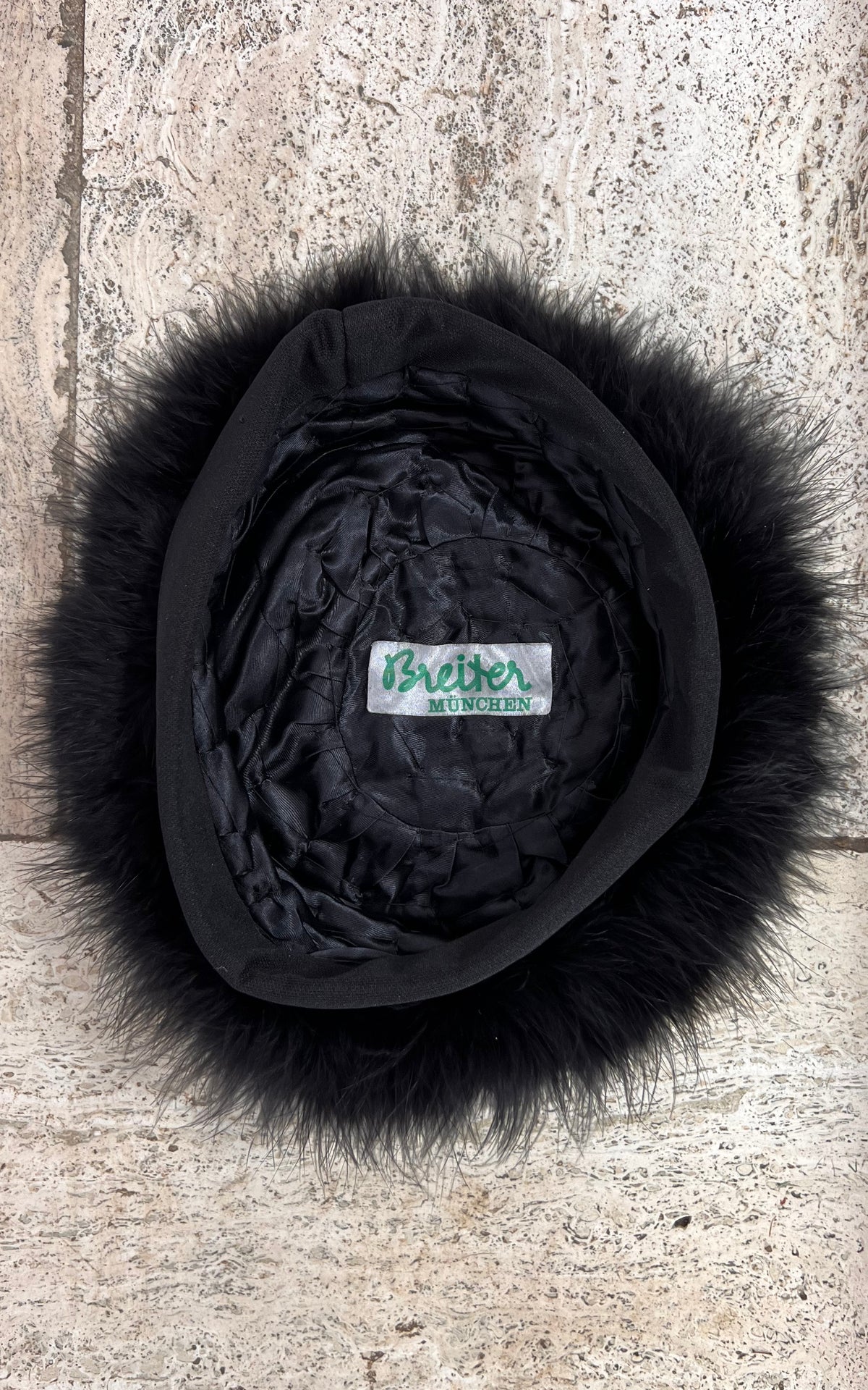 Vintage Marabou Feather Pillbox Hat
