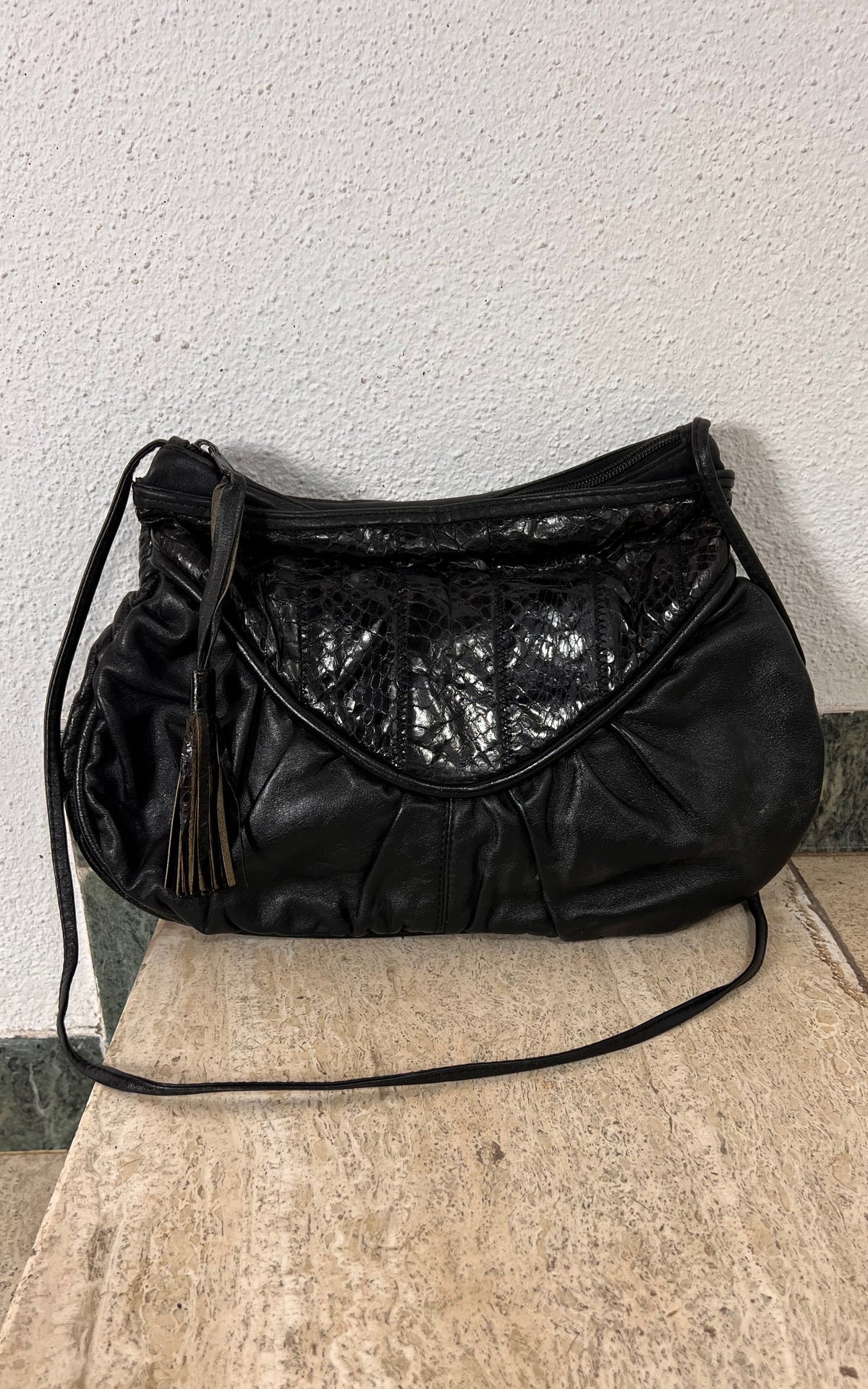 Vintage 80s Snakeskin Pouch
