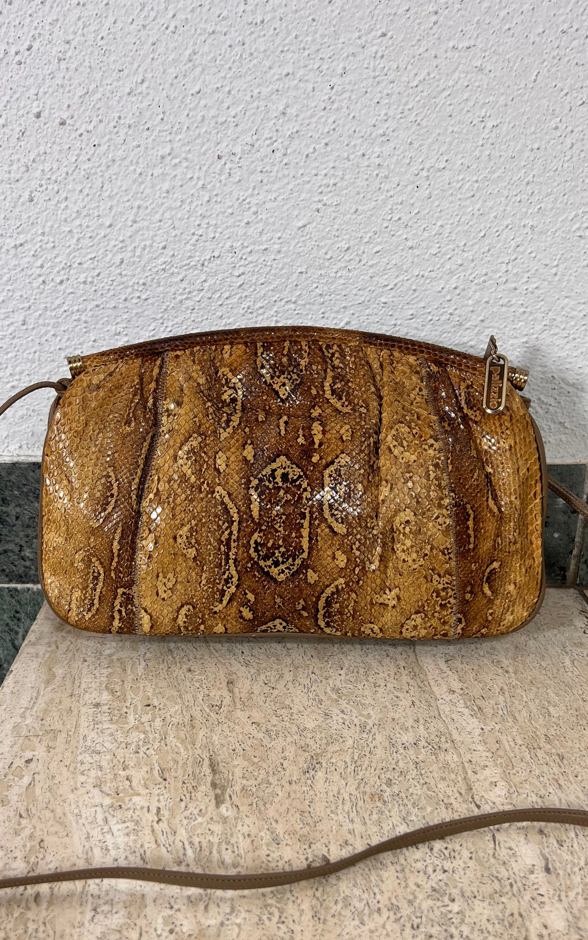 Vintage Pallizio Cross Body Snakeskin Bag