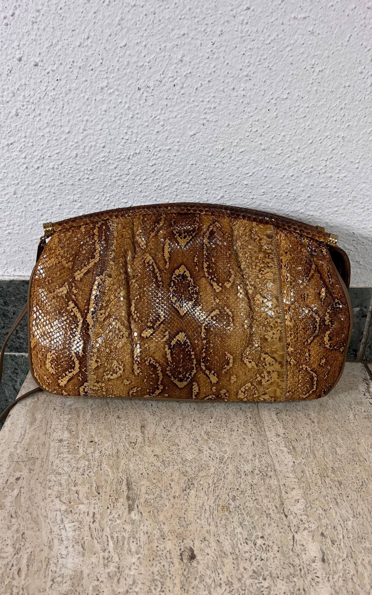 Vintage Pallizio Cross Body Snakeskin Bag