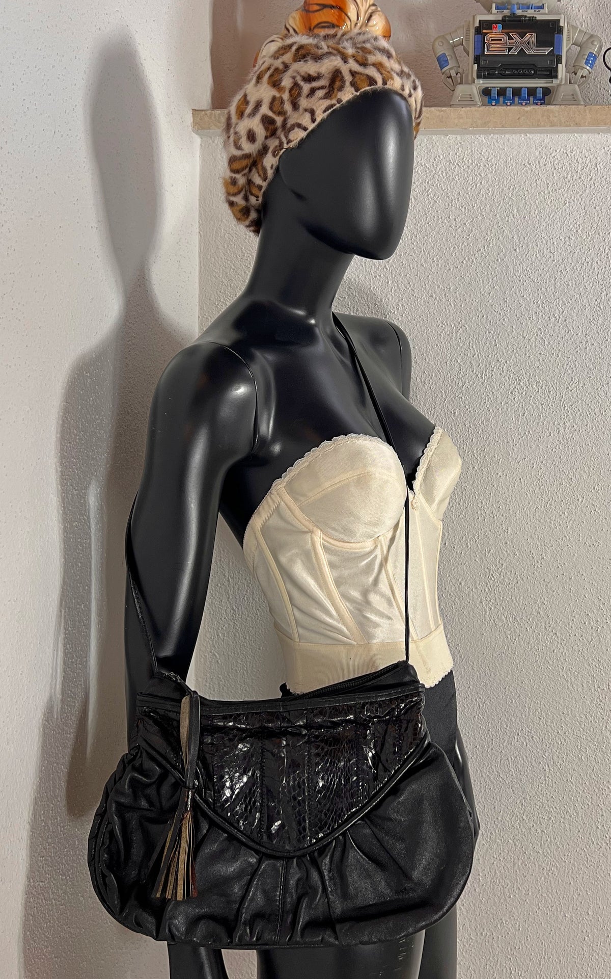 Vintage 80s Snakeskin Pouch