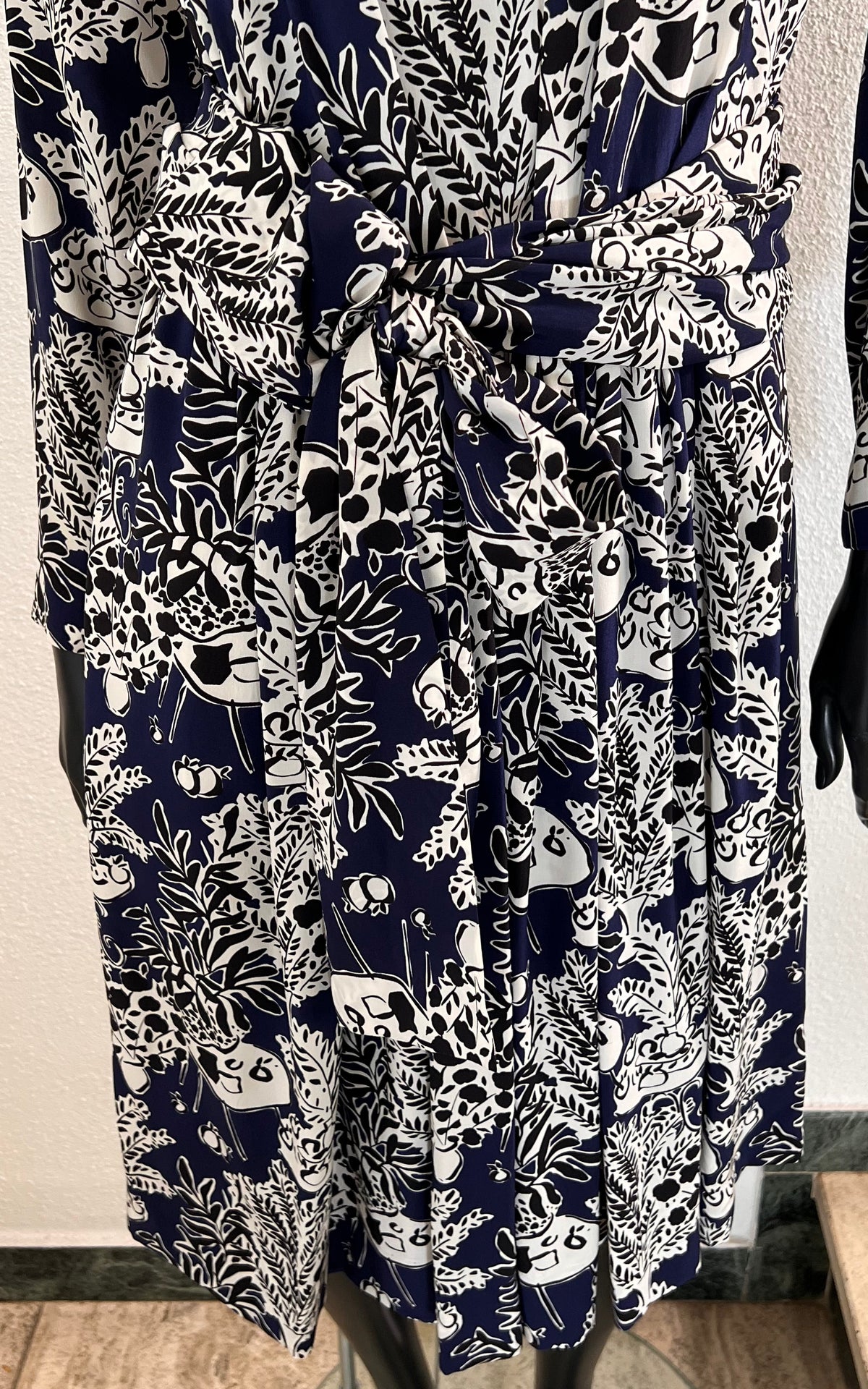 Vintage Yves Saint Laurent Silk Dress with Belt