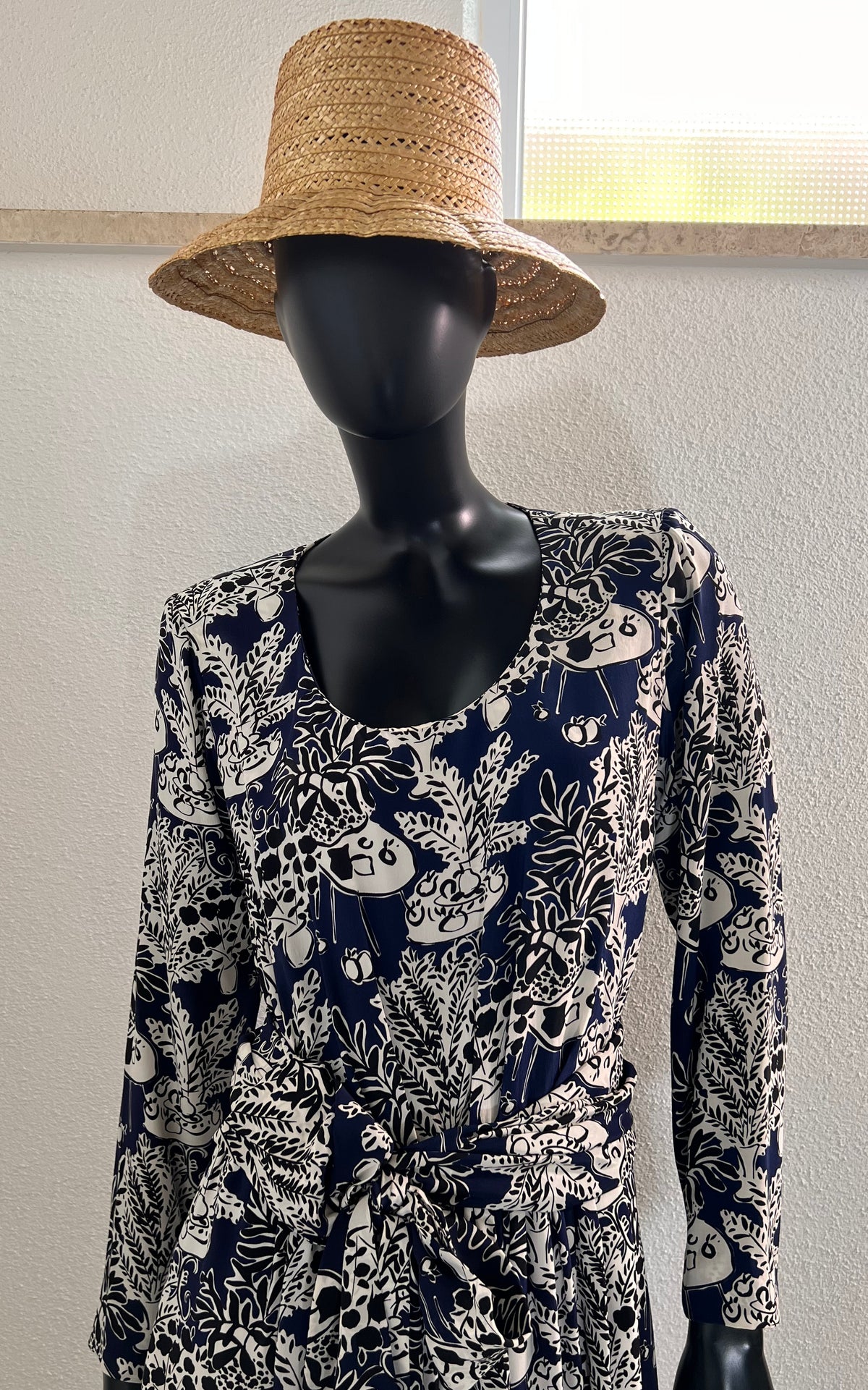 Vintage Yves Saint Laurent Silk Dress with Belt