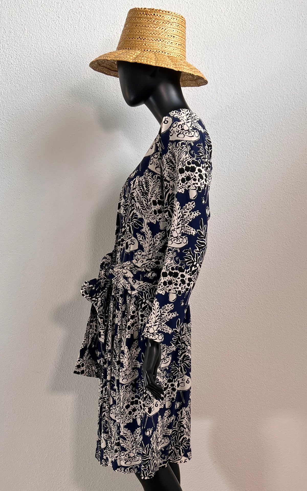 Vintage Yves Saint Laurent Silk Dress with Belt