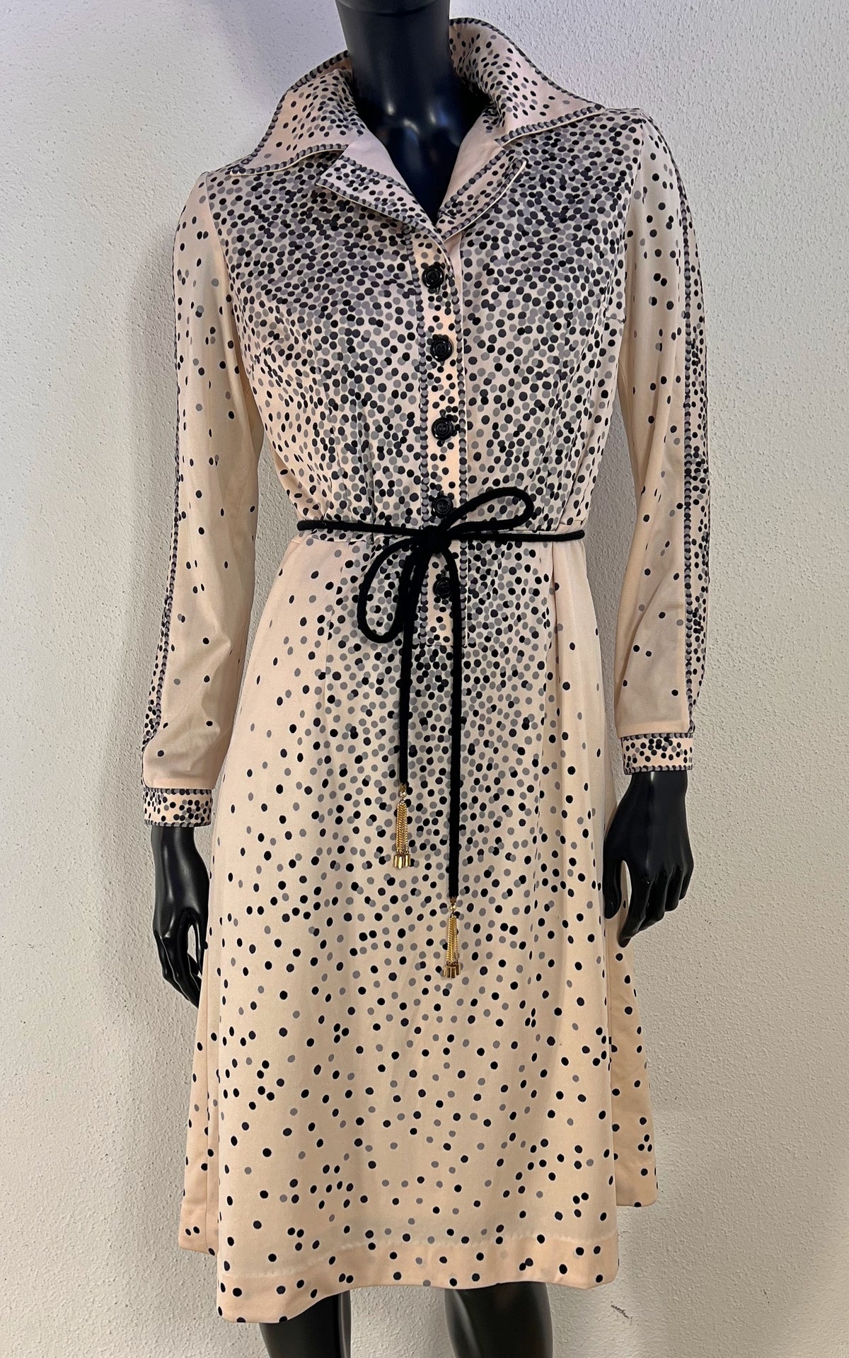 Vintage 70s Polka Dot Dress