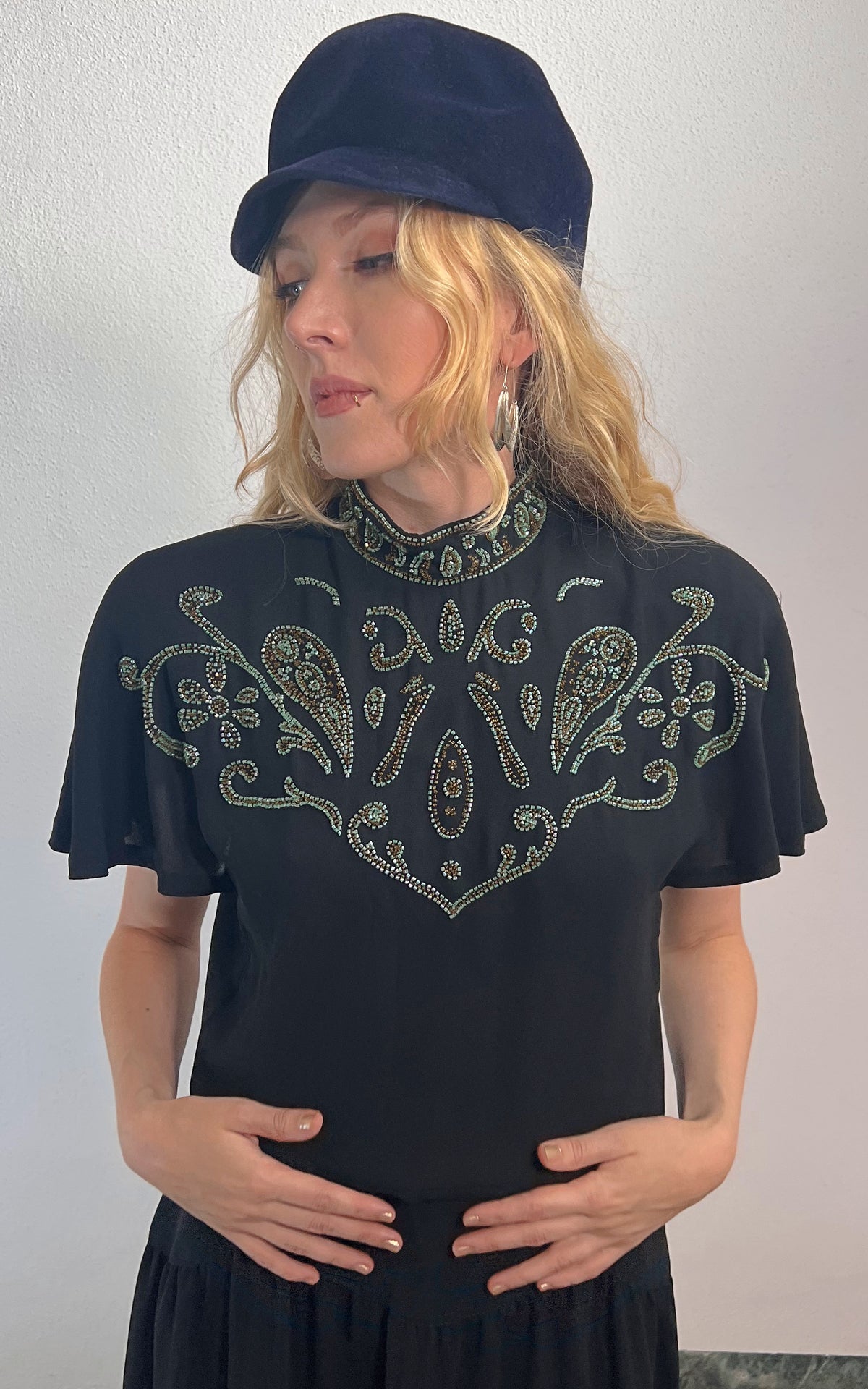 Vintage Yvette Paris Sequin Dress
