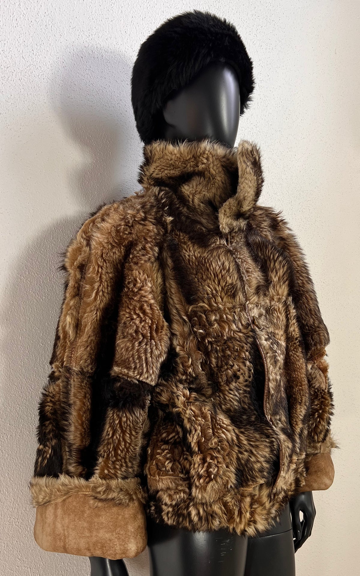 Reworked Curly Lamb Shearling Jacket
