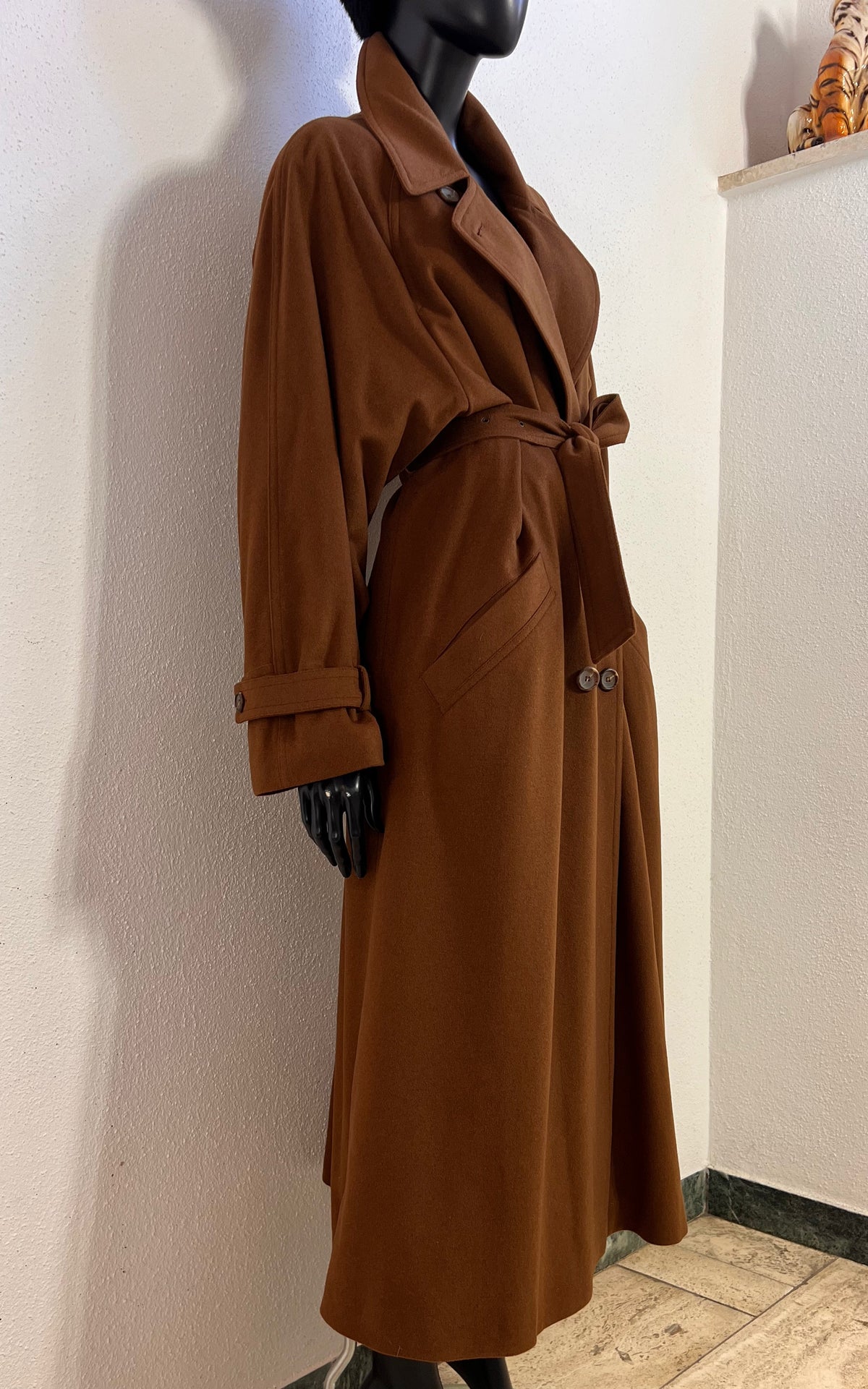 Vintage Dinomoda 100% Cashmere Belted Coat