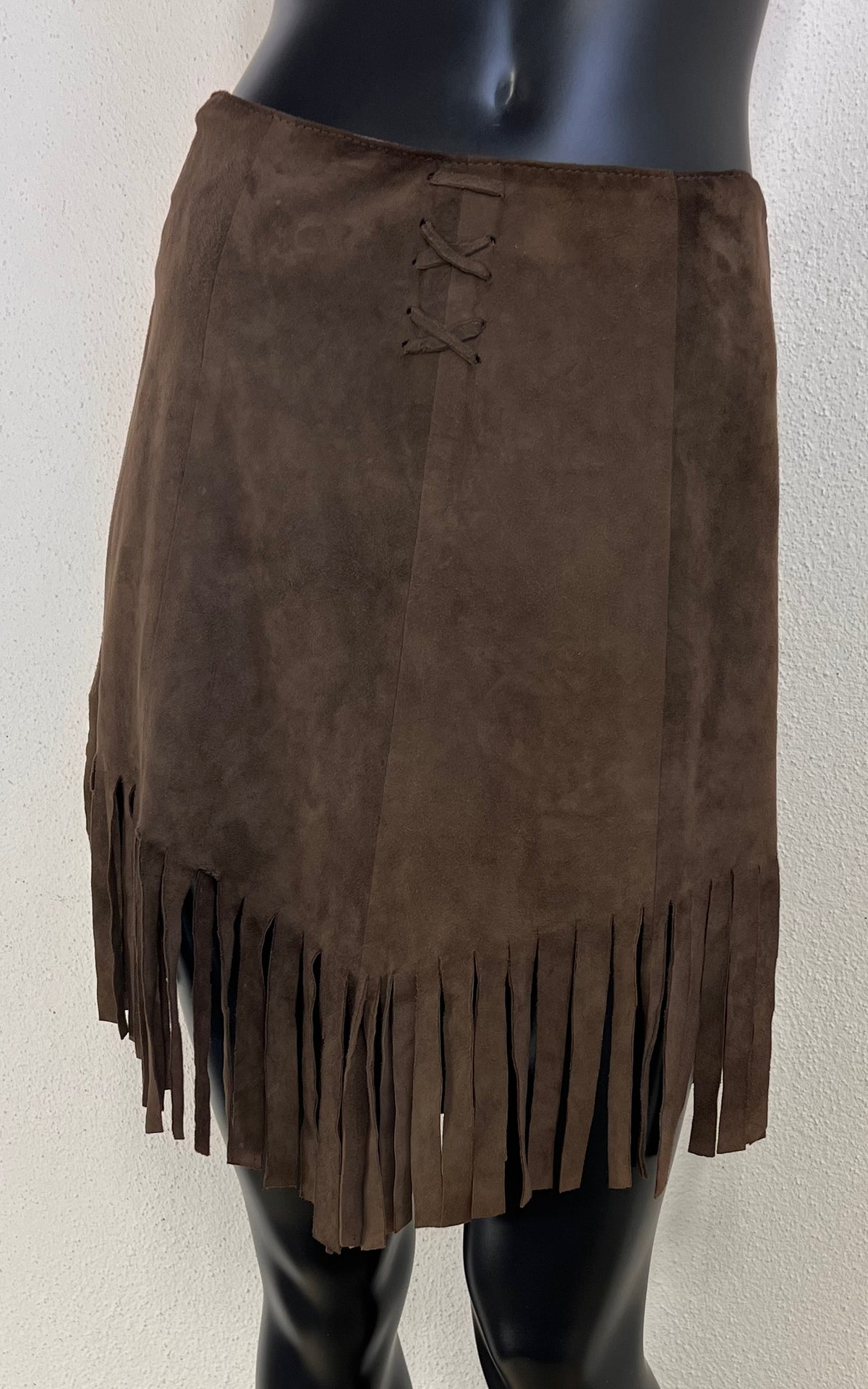 Vintage 70s Suede Leather Skirt